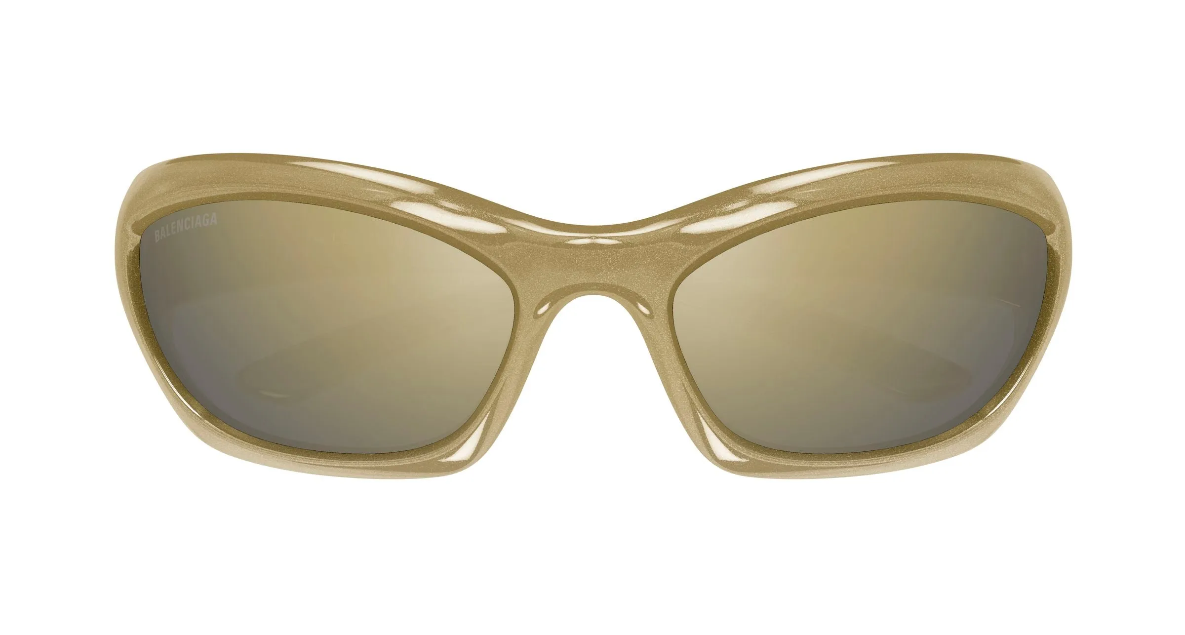Balenciaga BB0463S 002 Occhiali da sole Bio-iniettato Verde Bronzo Geometrica - immagine 2