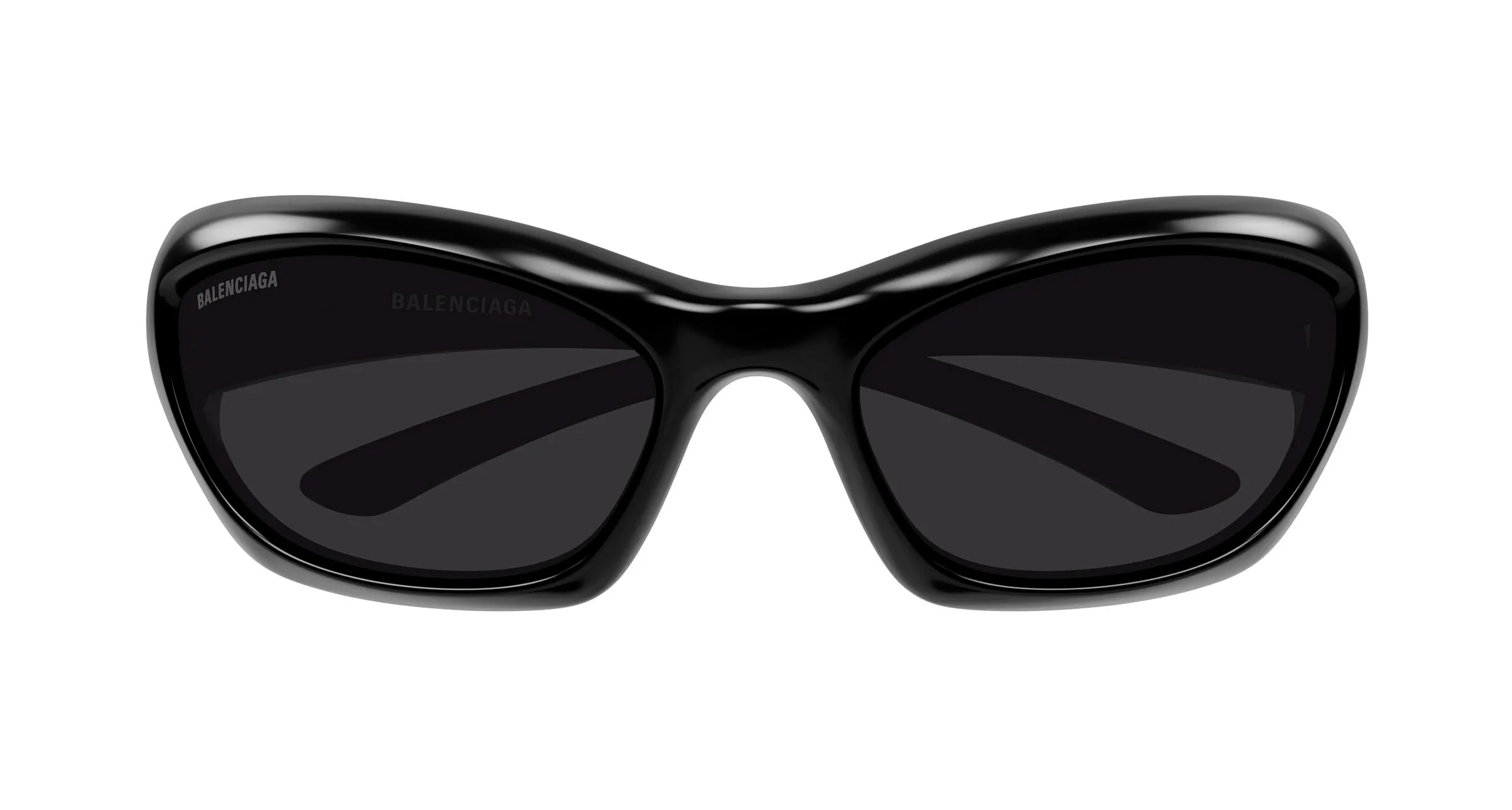 Balenciaga BB0463S 001 Occhiali da sole Bio-iniettato Nero Grigio Geometrica - immagine 2