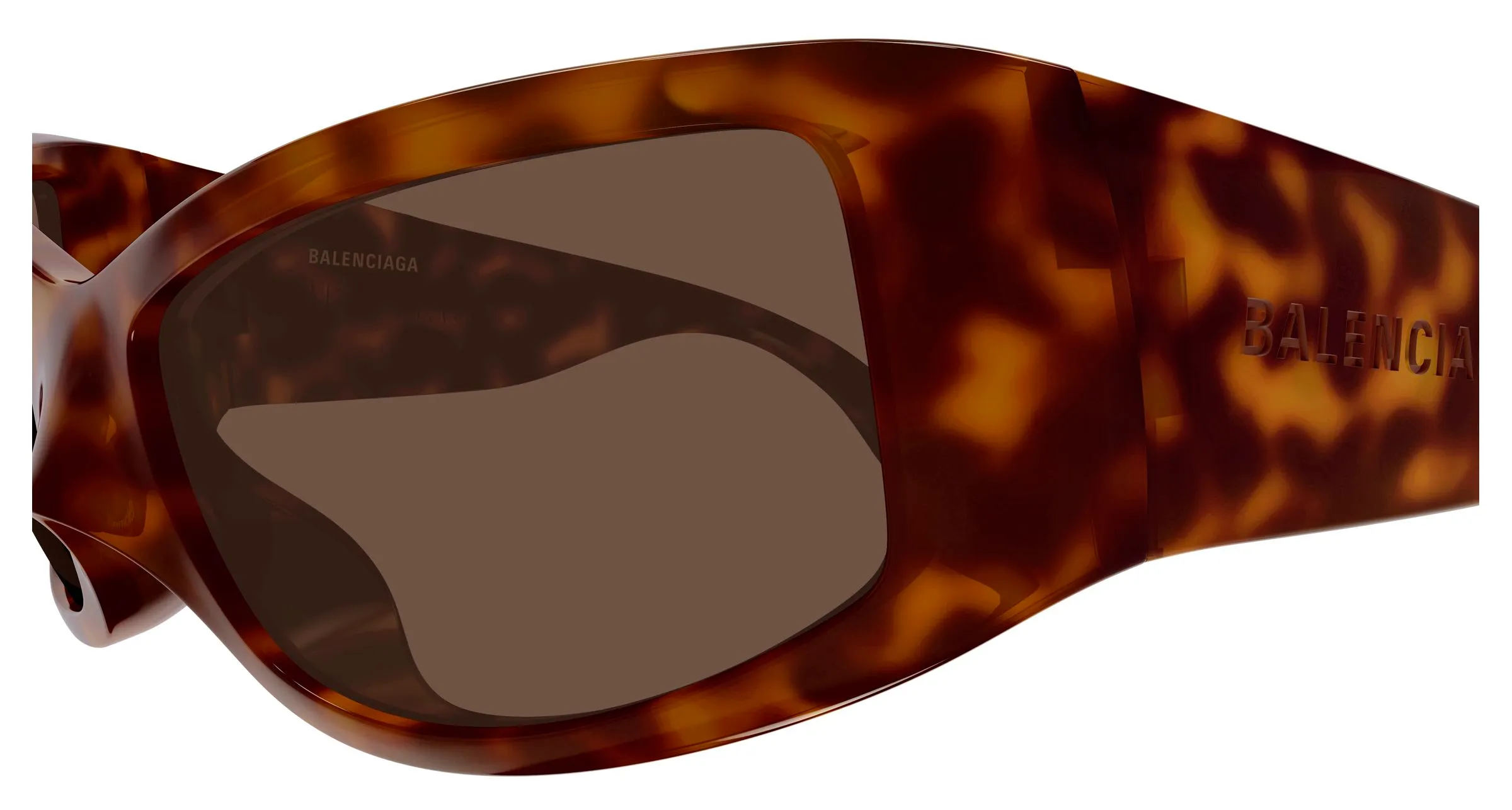 Balenciaga BB0461S 003 Occhiali da sole Bio-iniettato Havana Marrone Geometrica - immagine 3