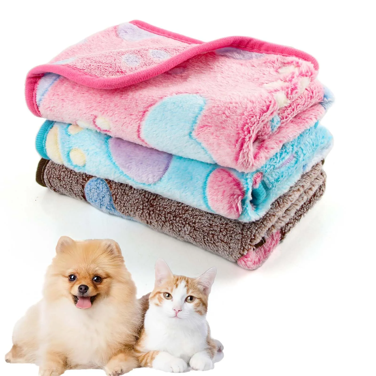CIYIN 3 Pezzi Coperta Cane, Copertina per Animali,Copertina Cane Lavabile,Animali Domestici Coper tina Gatto,Coper tina per Cani Gatti Piccola e Media Taglia (E3, 60 x 40 cm) - immagine 1