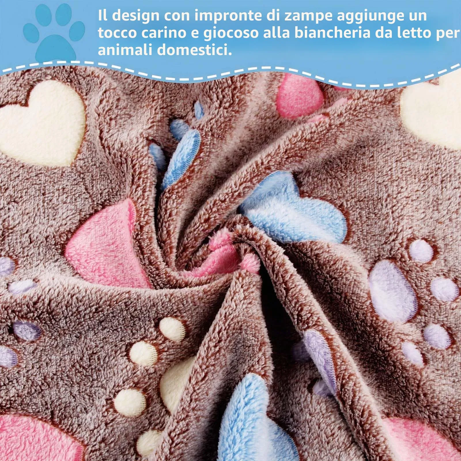 CIYIN 3 Pezzi Coperta Cane, Copertina per Animali,Copertina Cane Lavabile,Animali Domestici Coper tina Gatto,Coper tina per Cani Gatti Piccola e Media Taglia (E3, 60 x 40 cm) - immagine 2