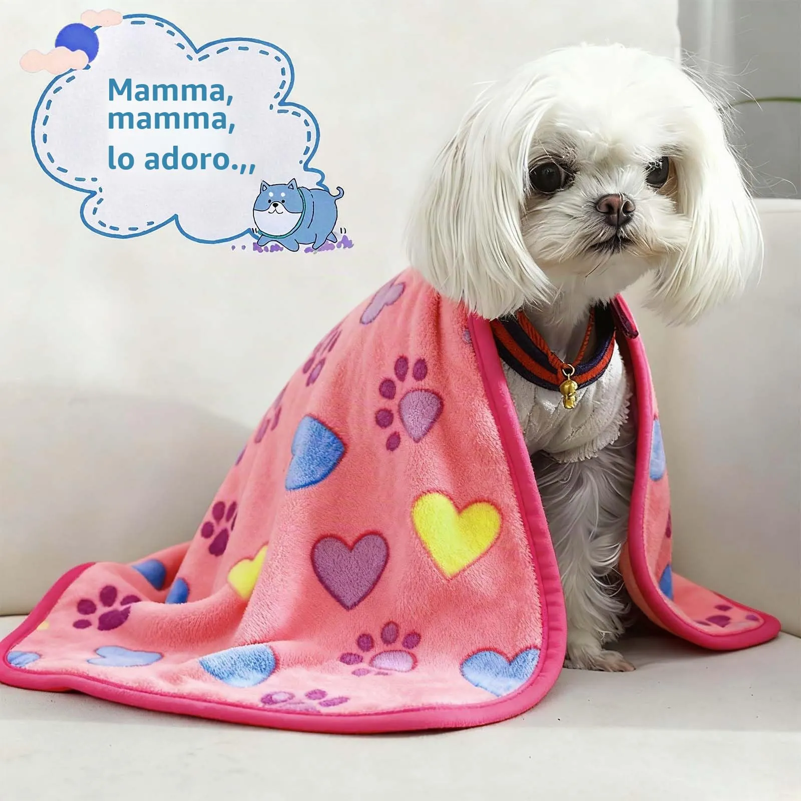 CIYIN 3 Pezzi Coperta Cane, Copertina per Animali,Copertina Cane Lavabile,Animali Domestici Coper tina Gatto,Coper tina per Cani Gatti Piccola e Media Taglia (E3, 60 x 40 cm) - immagine 5