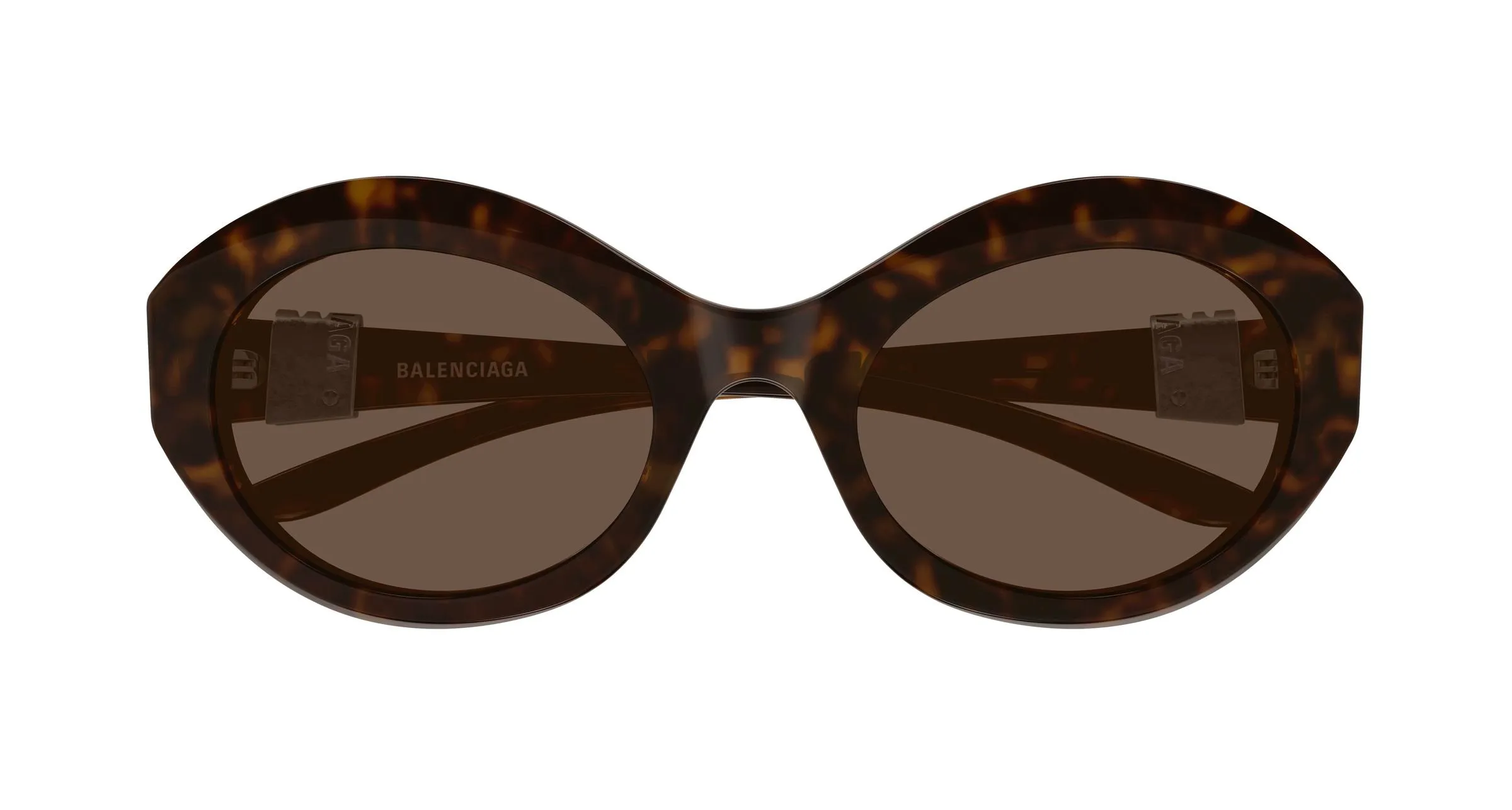 Balenciaga BB0460S 002 Occhiali da sole Acetato Havana Marrone Rotonda - immagine 2