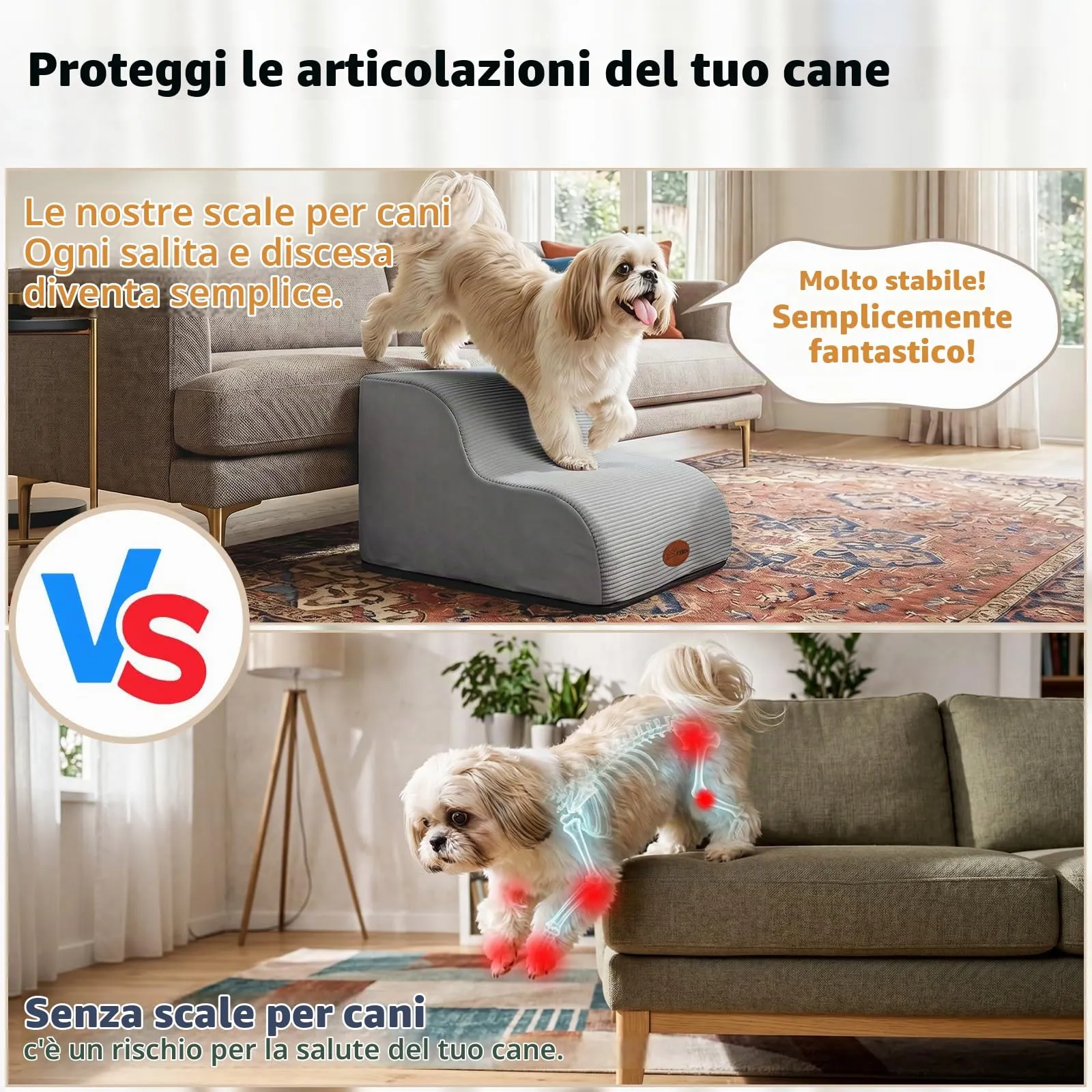 X XBEN Scala er Animali, Scale per Cani e Gatti Piccoli, Anziani e Feriti - immagine 5