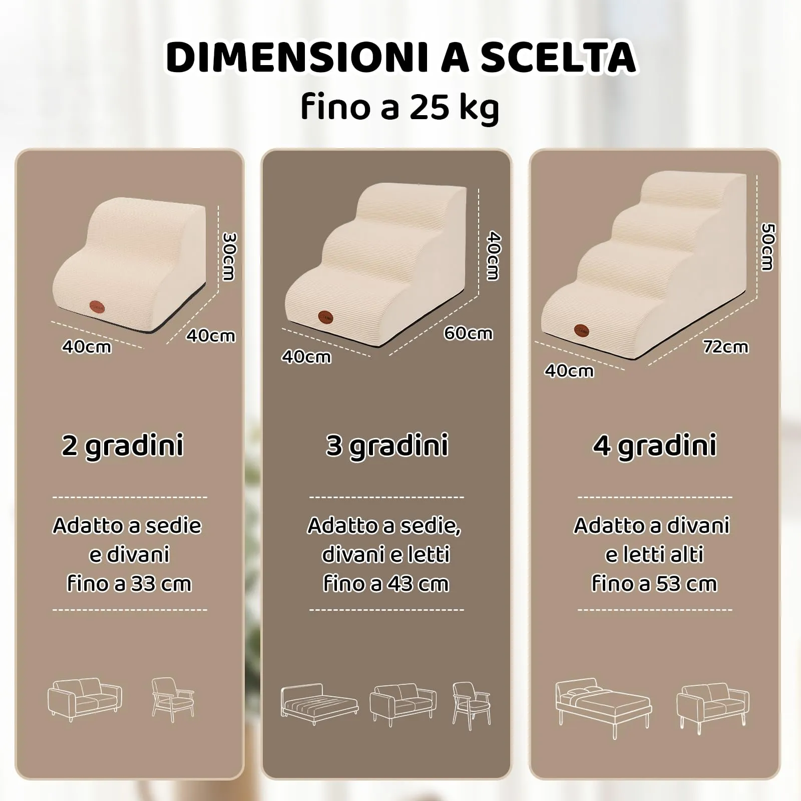 X XBEN Scala er Animali, Scale per Cani e Gatti Piccoli, Anziani e Feriti - immagine 9