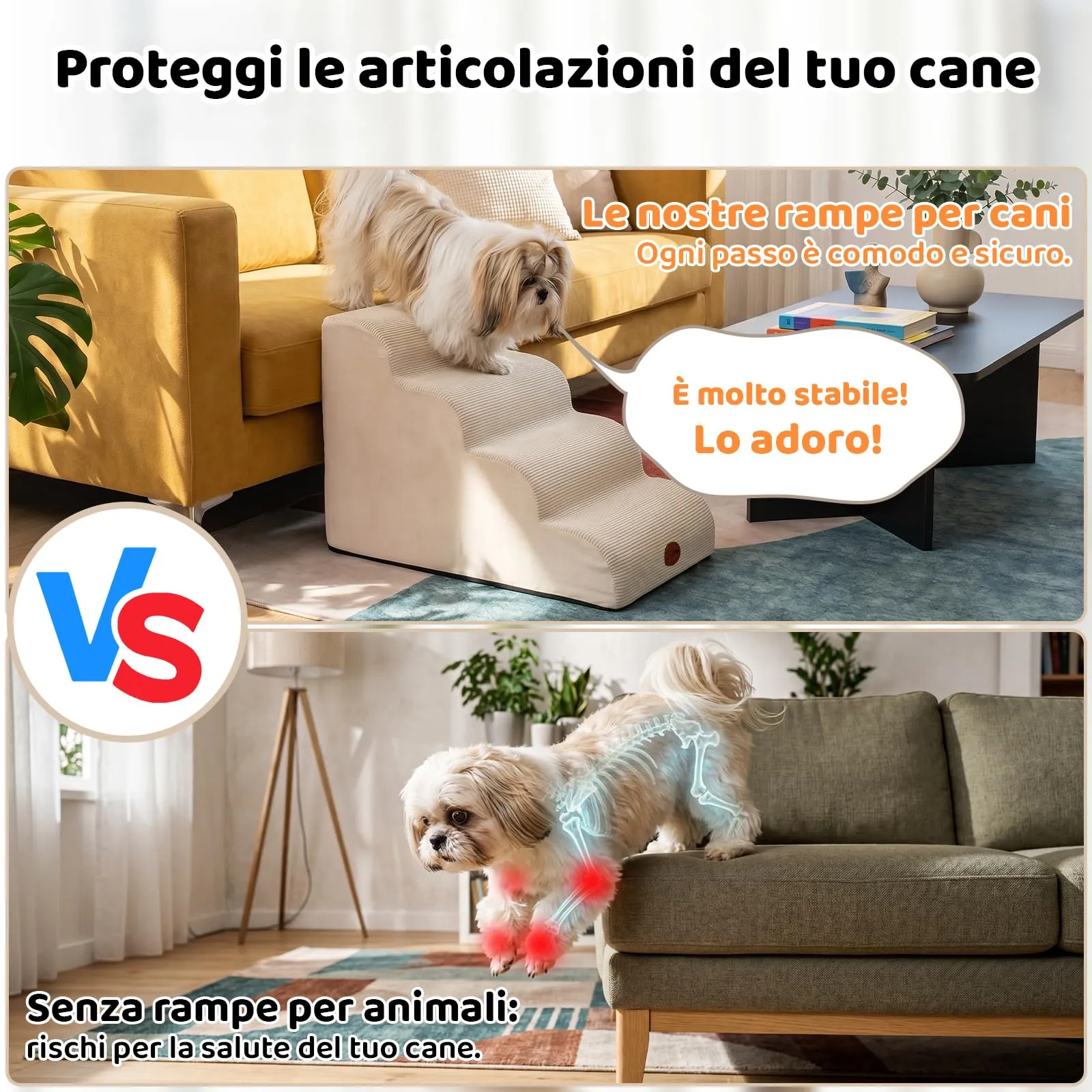 X XBEN Scala er Animali, Scale per Cani e Gatti Piccoli, Anziani e Feriti - immagine 3