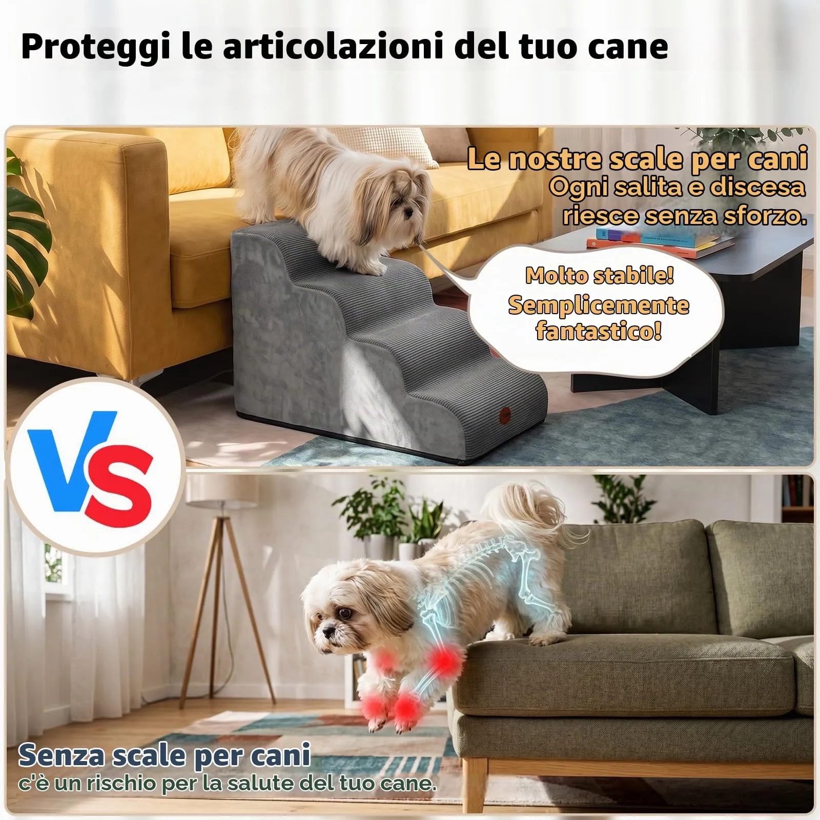 X XBEN Scala er Animali, Scale per Cani e Gatti Piccoli, Anziani e Feriti - immagine 5