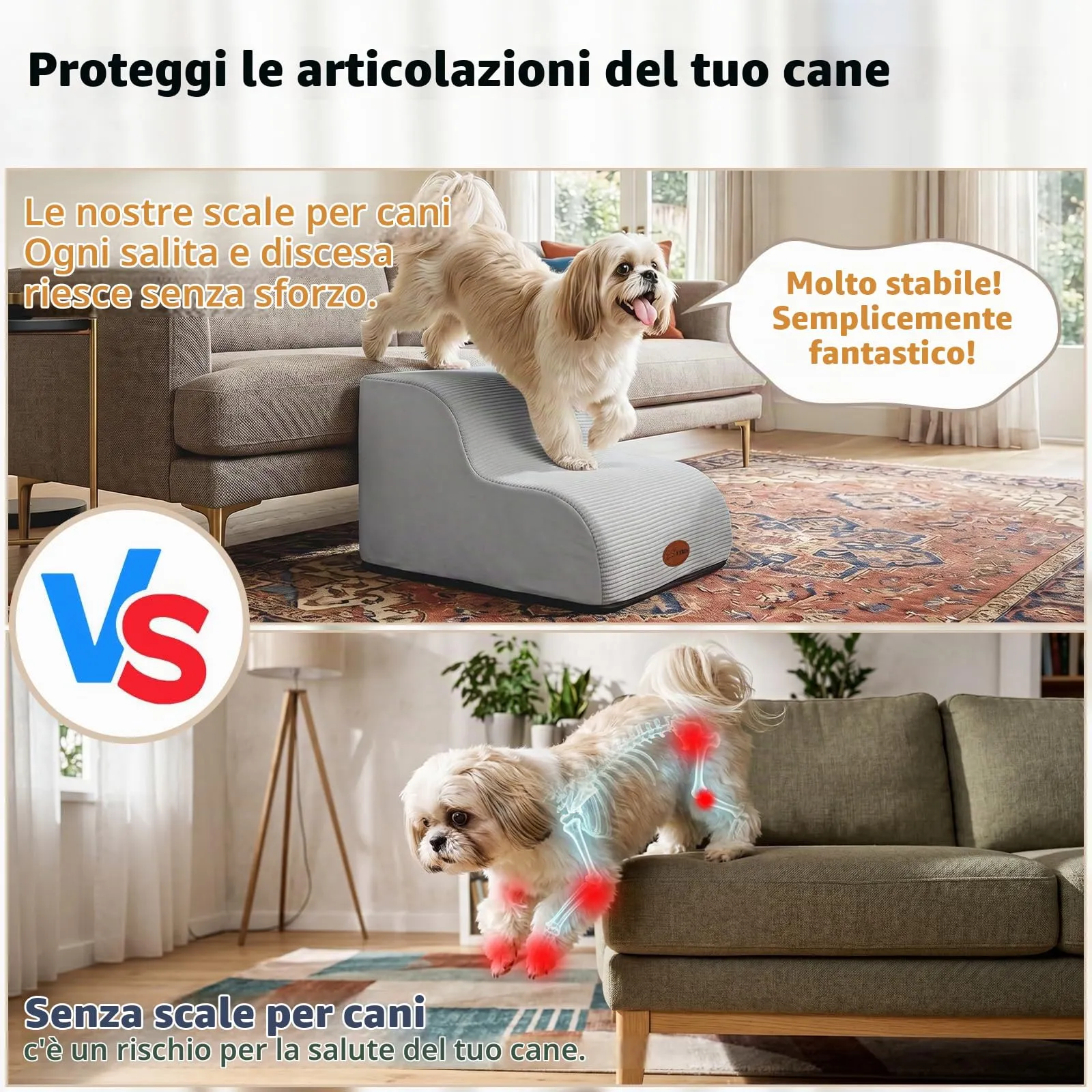 X XBEN Scala er Animali, Scale per Cani e Gatti Piccoli, Anziani e Feriti - immagine 5
