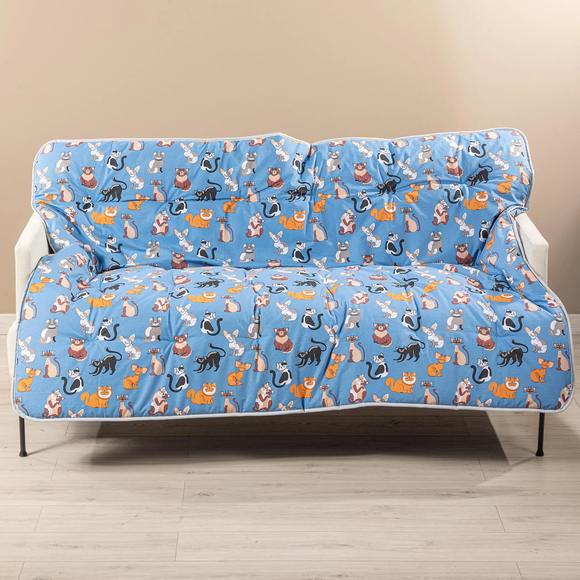 Caleffi - Copertina Gatti, Coperta Grande 130x170 cm in Cotone - immagine 7