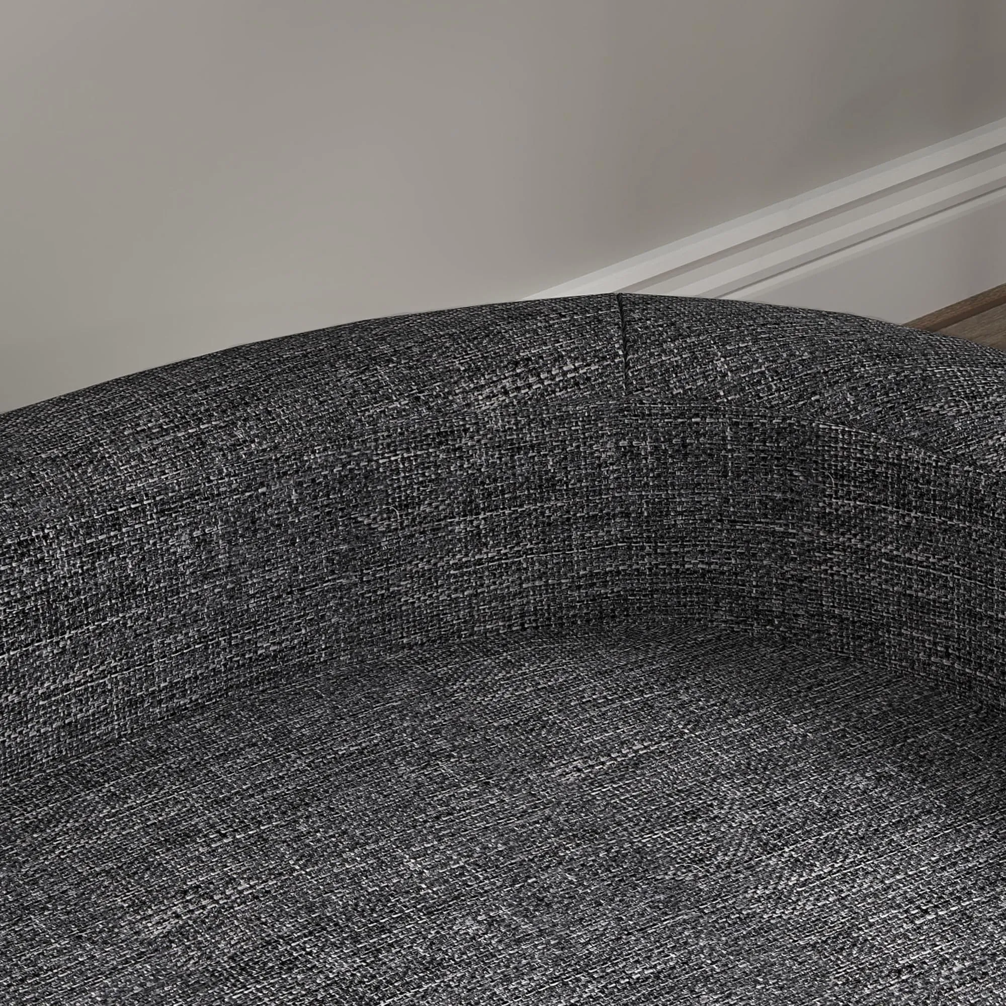 PawHut Divano per Cani Grande Gambe Rialzate 98x67x25 cm Grigio Scuro - immagine 9