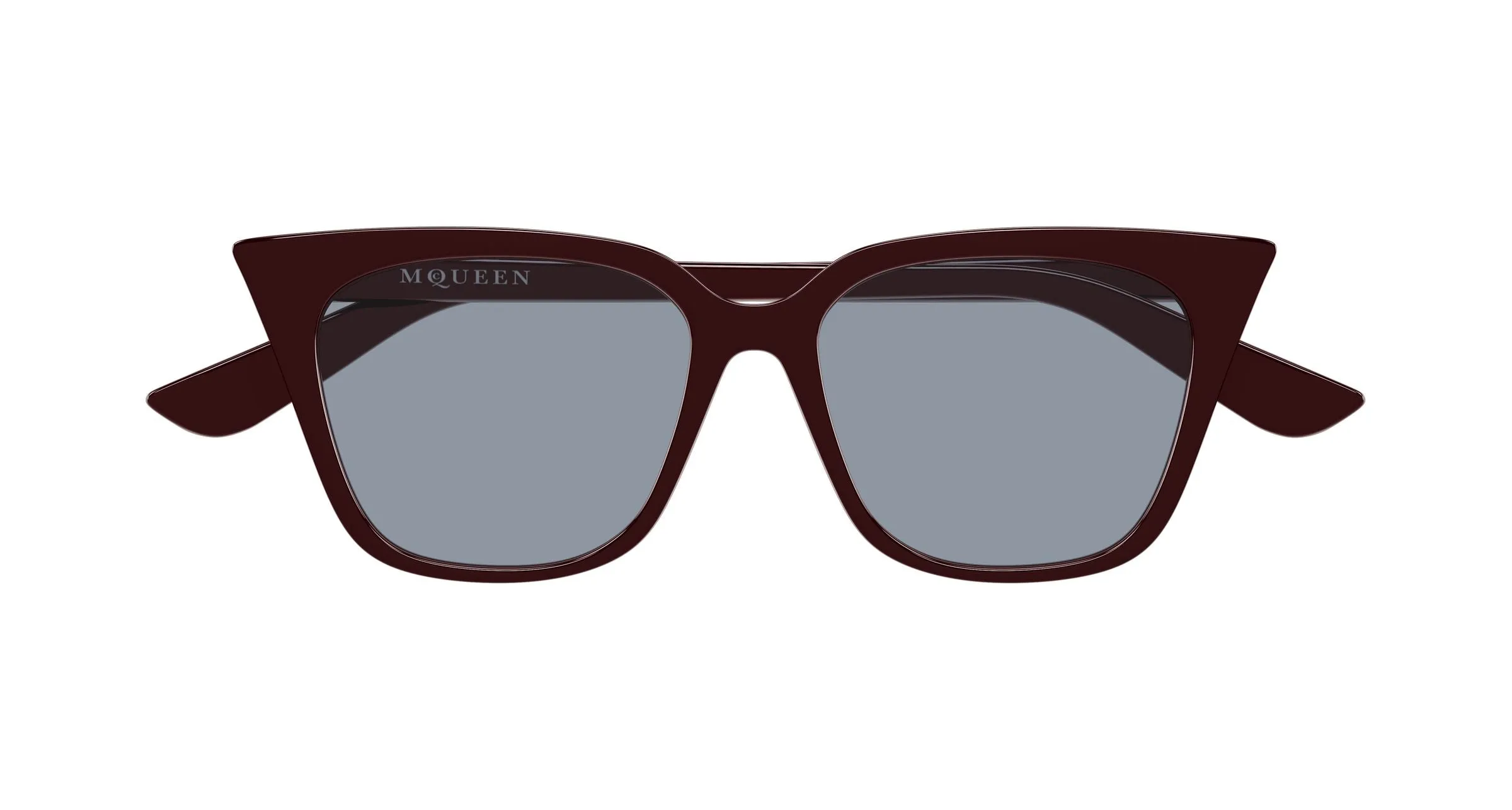 Alexander McQueen AM0556S 004 Occhiali da sole Acetato Rosso Cat Eye - immagine 2