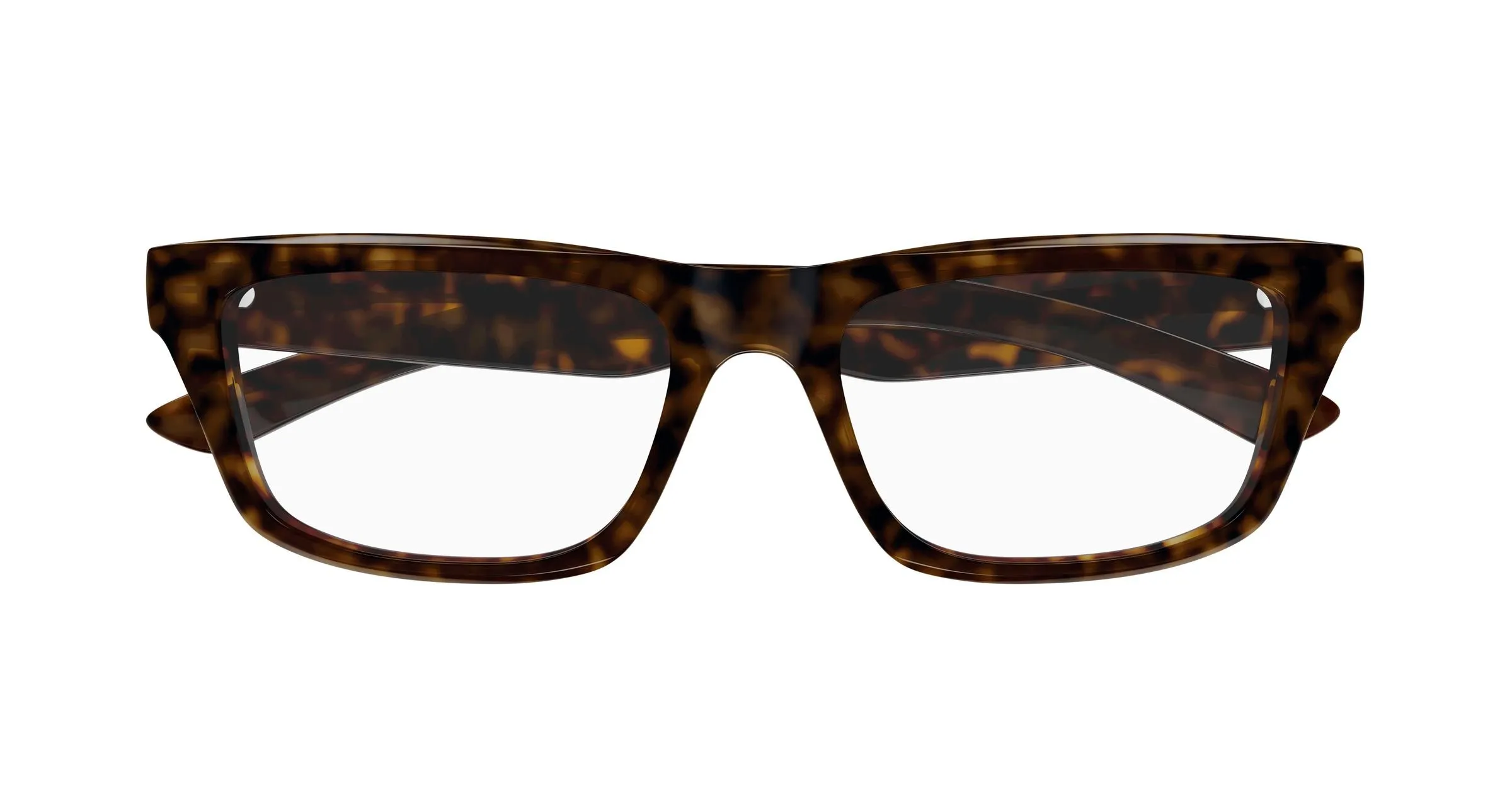 Balenciaga BB0470O 002 Montature da vista Acetato Havana Trasparente Squadrata - immagine 2