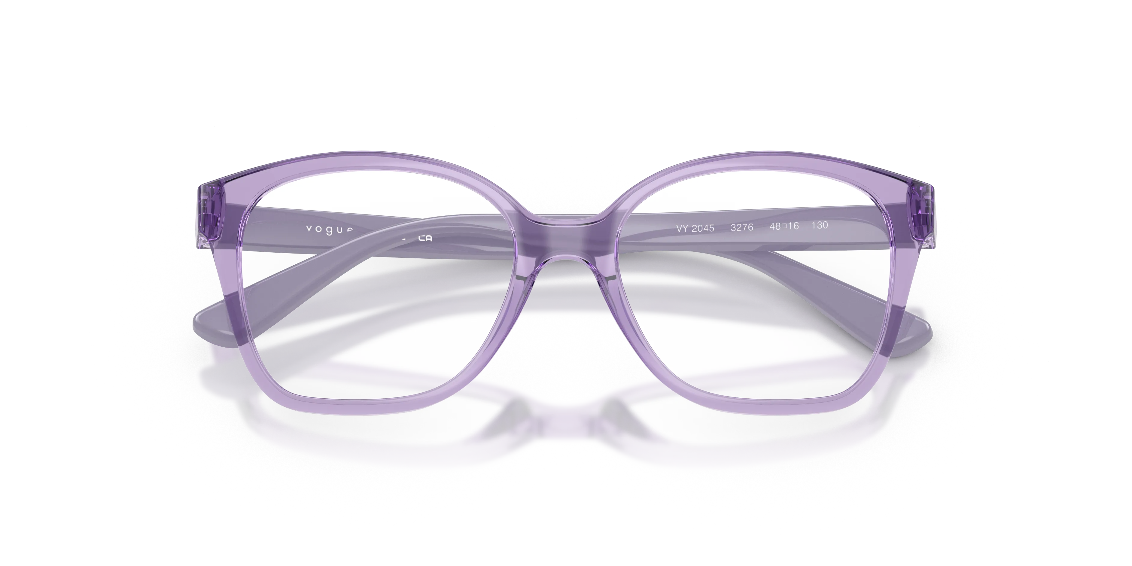 VOGUE EYEWEAR VY2045 3276 Montature da vista Nylon Viola Trasparente Farfalla Normale - immagine 2