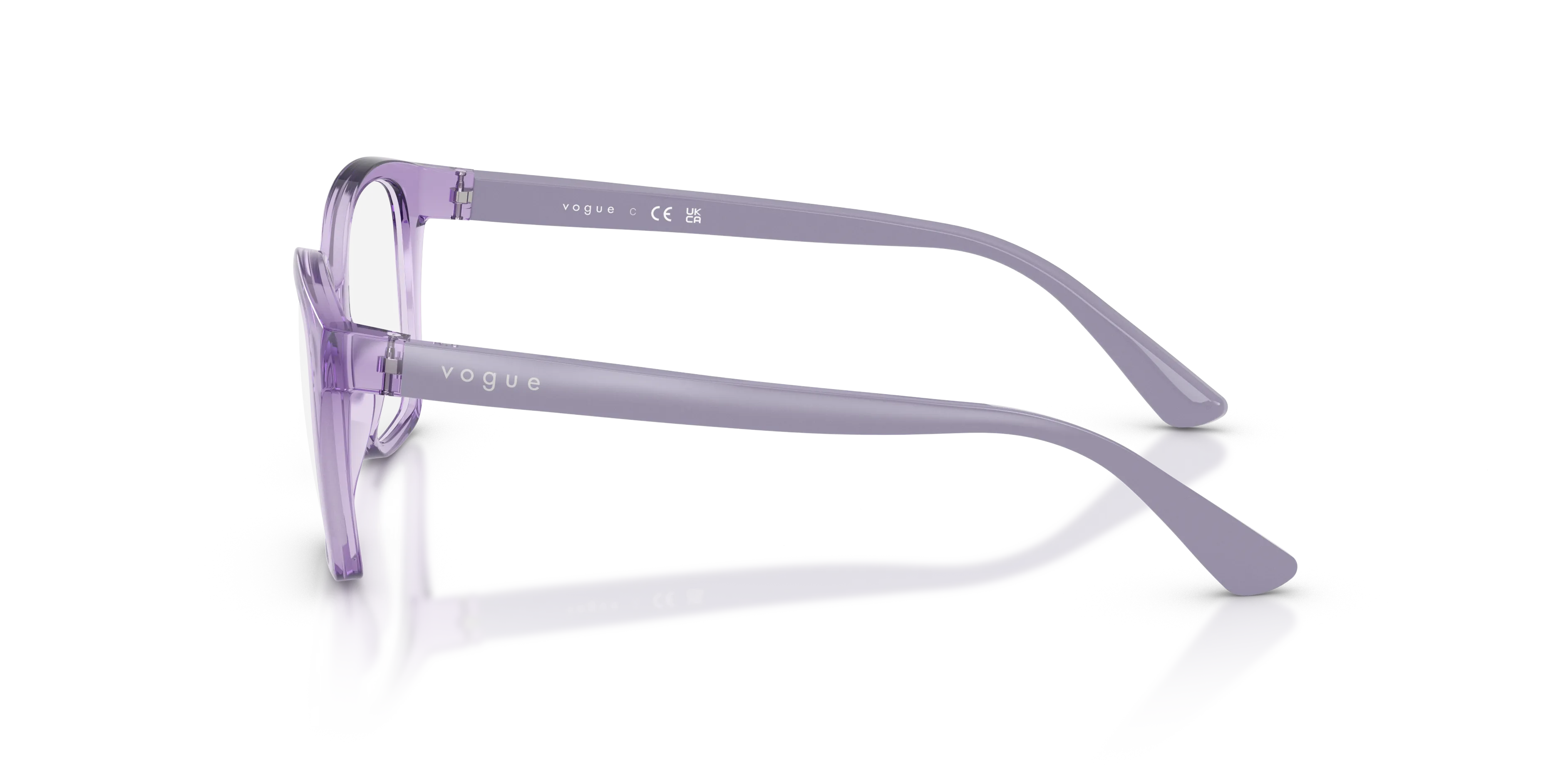 VOGUE EYEWEAR VY2045 3276 Montature da vista Nylon Viola Trasparente Farfalla Normale - immagine 4
