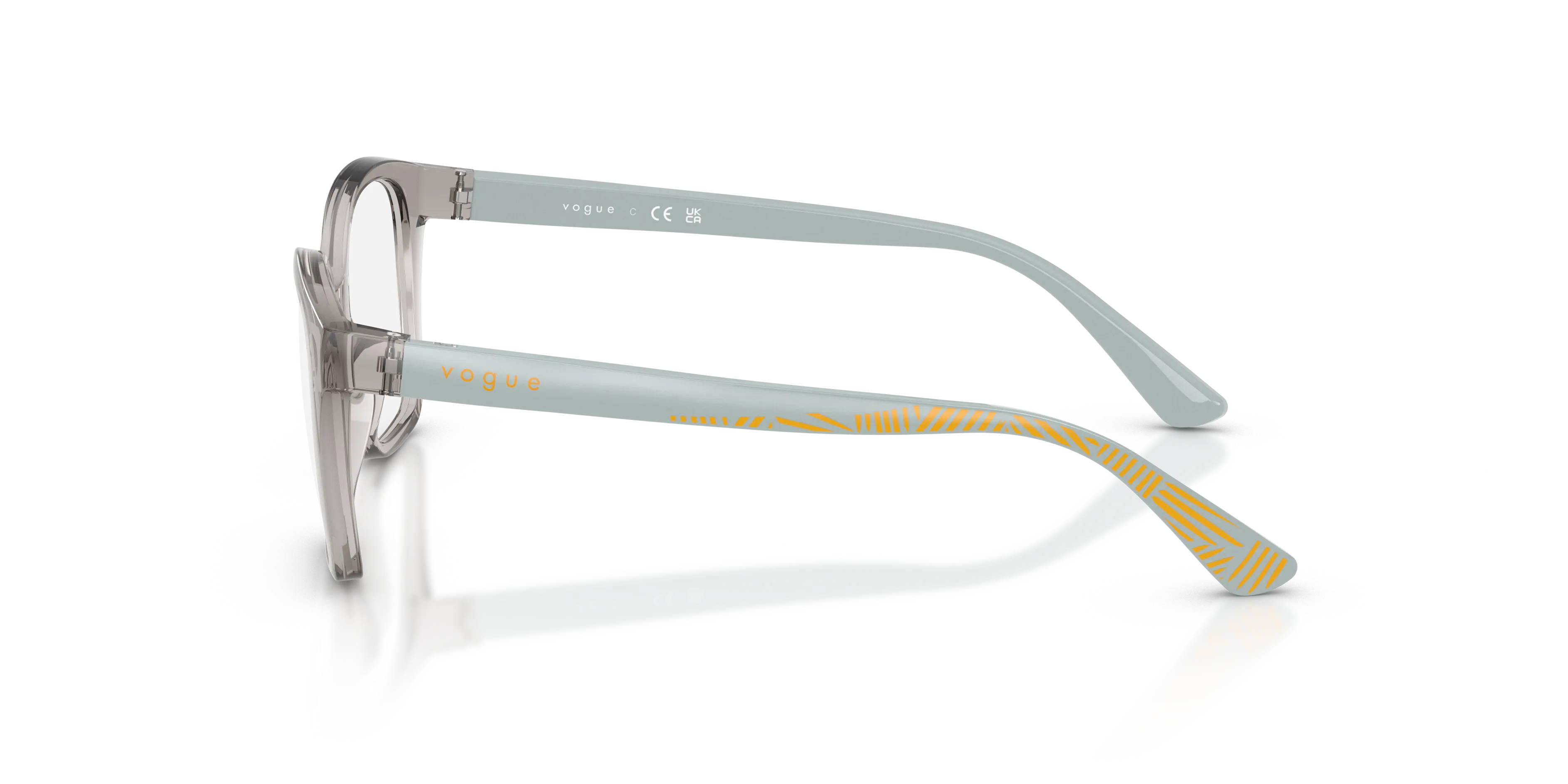 VOGUE EYEWEAR VY2045 3184 Montature da vista Nylon Grigio Trasparente Farfalla Normale - immagine 4