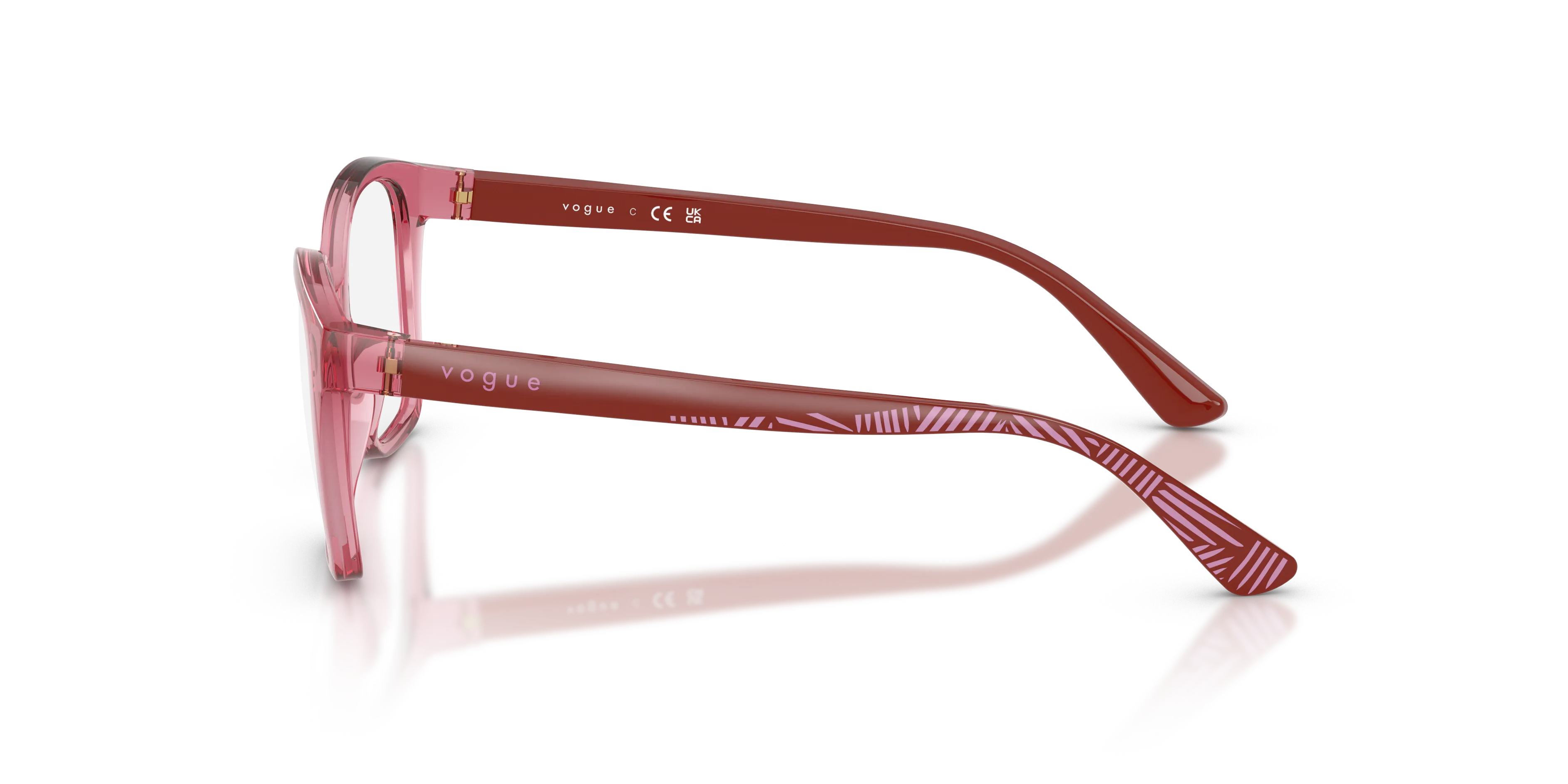 VOGUE EYEWEAR VY2045 3065 Montature da vista Nylon Viola Trasparente Farfalla Normale - immagine 4