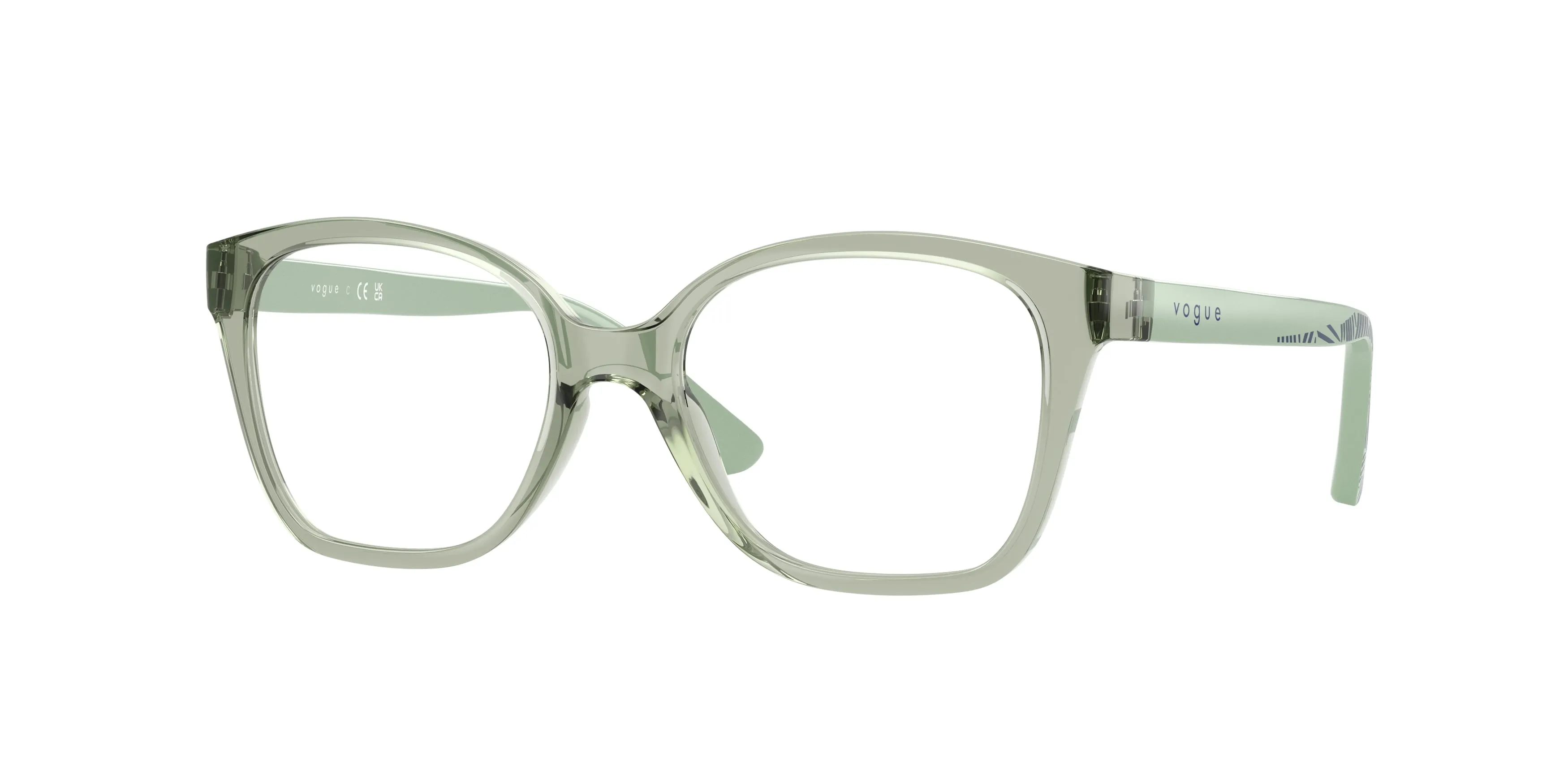VOGUE EYEWEAR VY2045 3022 Montature da vista Nylon Verde Trasparente Farfalla Normale - immagine 1