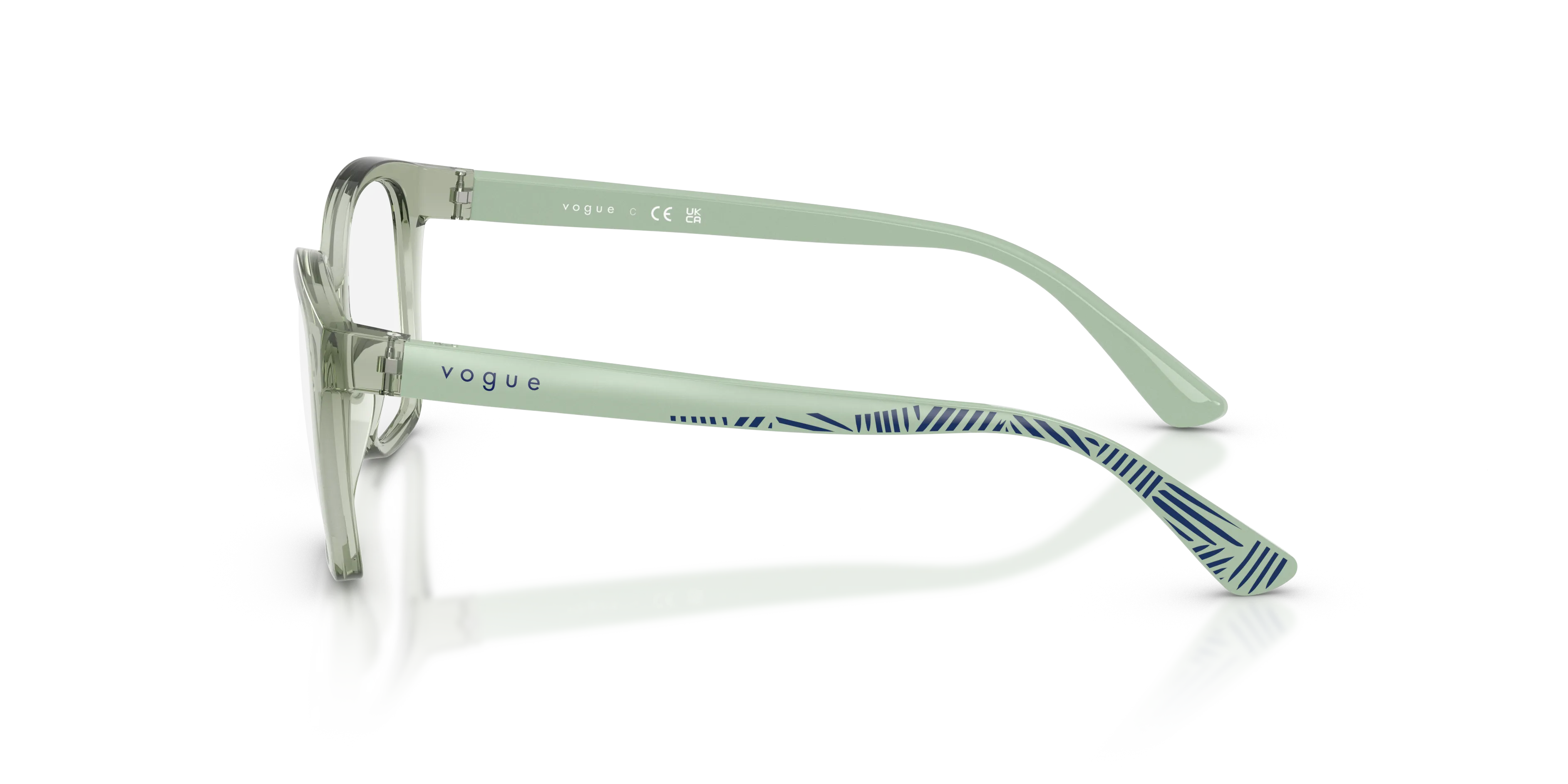 VOGUE EYEWEAR VY2045 3022 Montature da vista Nylon Verde Trasparente Farfalla Normale - immagine 4