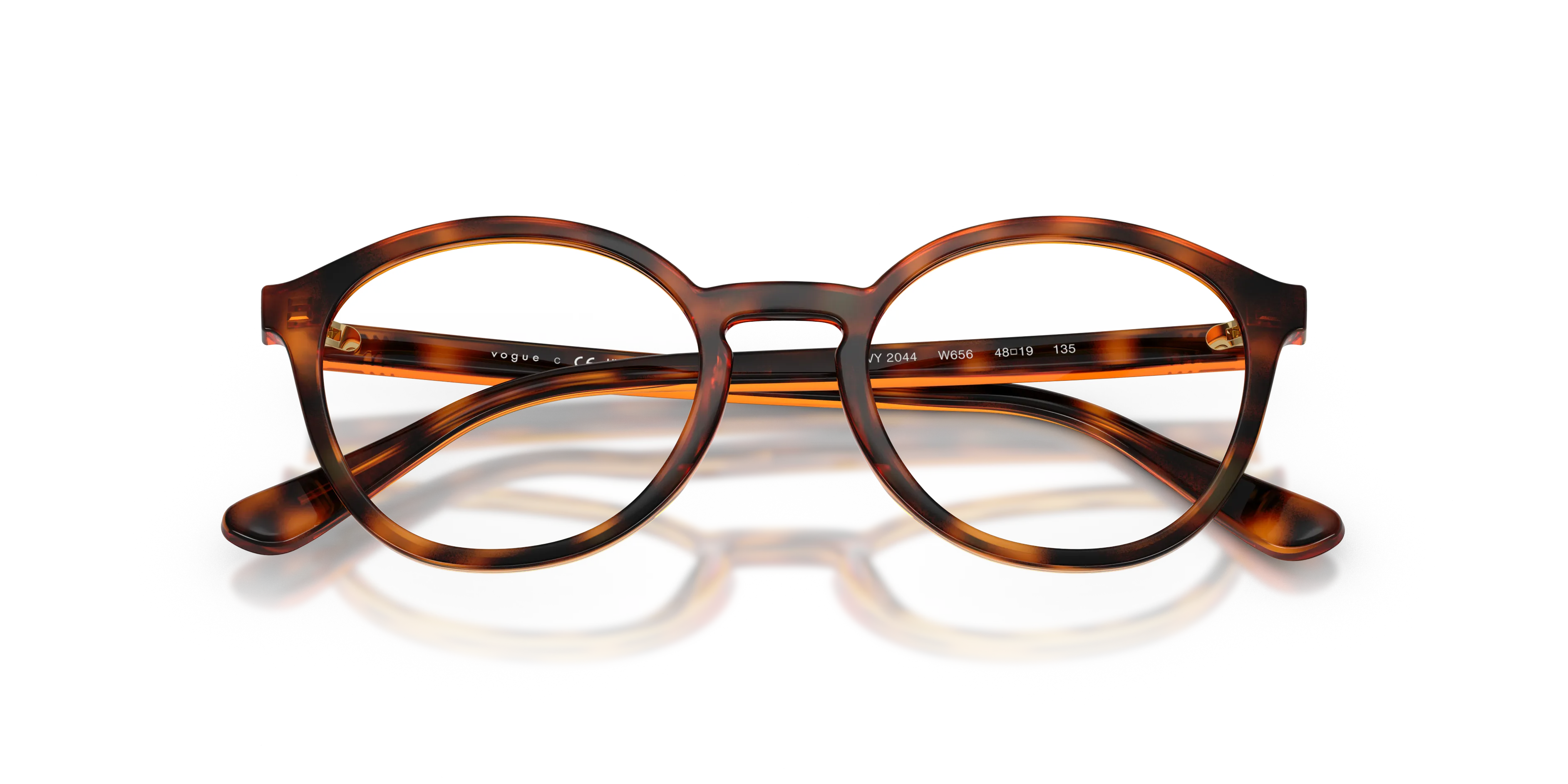VOGUE EYEWEAR VY2044 W656 Montature da vista Nylon Marrone Trasparente Pantos Normale - immagine 2