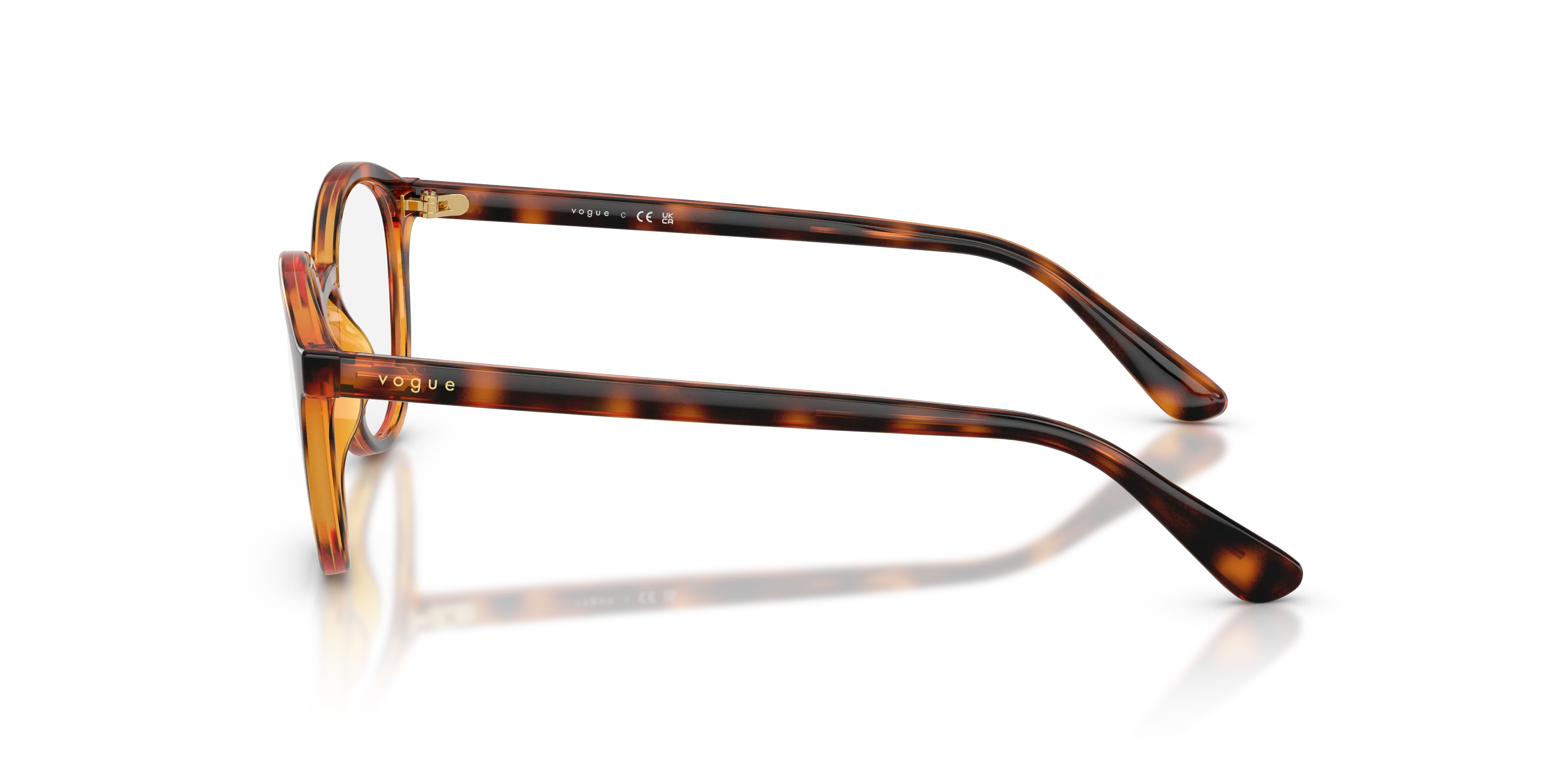 VOGUE EYEWEAR VY2044 W656 Montature da vista Nylon Marrone Trasparente Pantos Normale - immagine 4