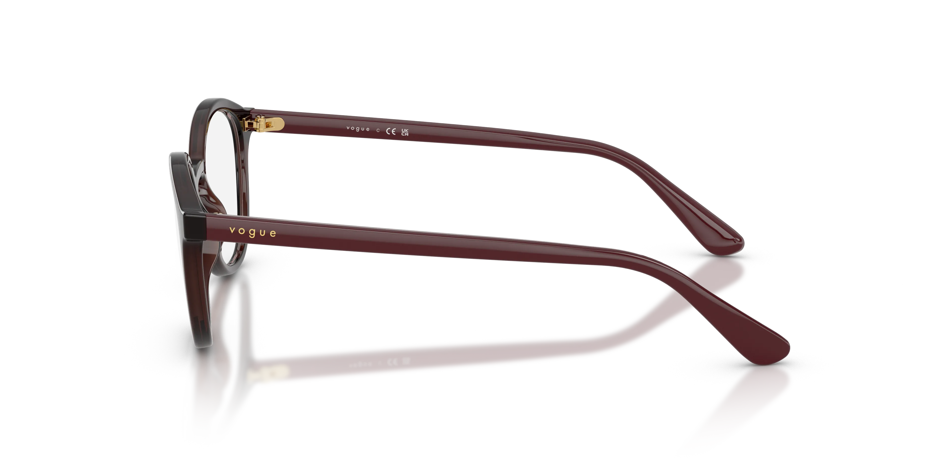 VOGUE EYEWEAR VY2044 3270 Montature da vista Nylon Rosso Trasparente Pantos Normale - immagine 4