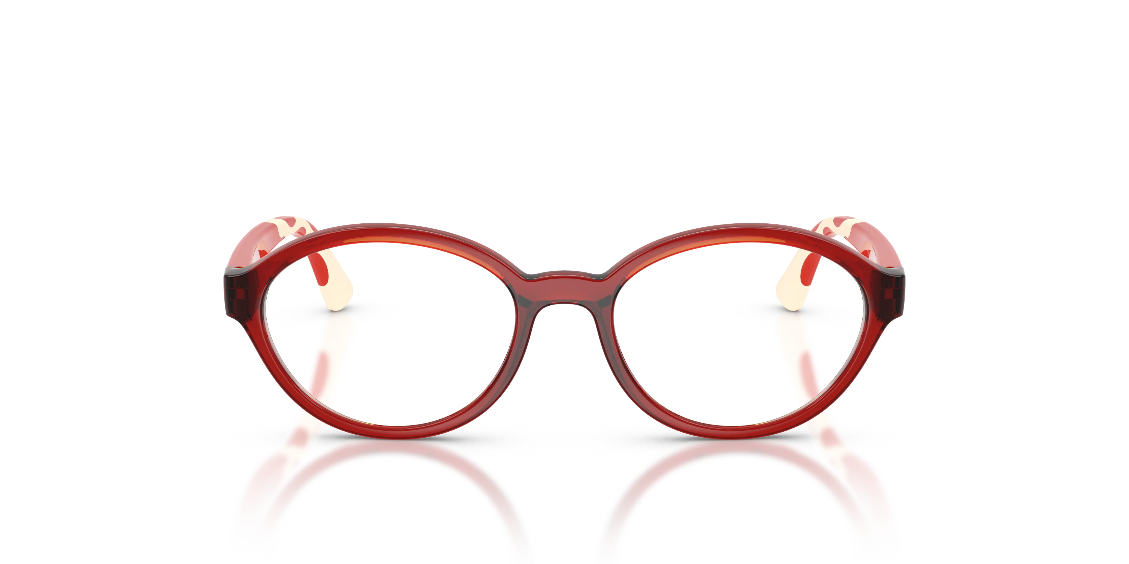VOGUE EYEWEAR VY2043 3278 Montature da vista Nylon Rosso Trasparente Rotonda Normale - immagine 3