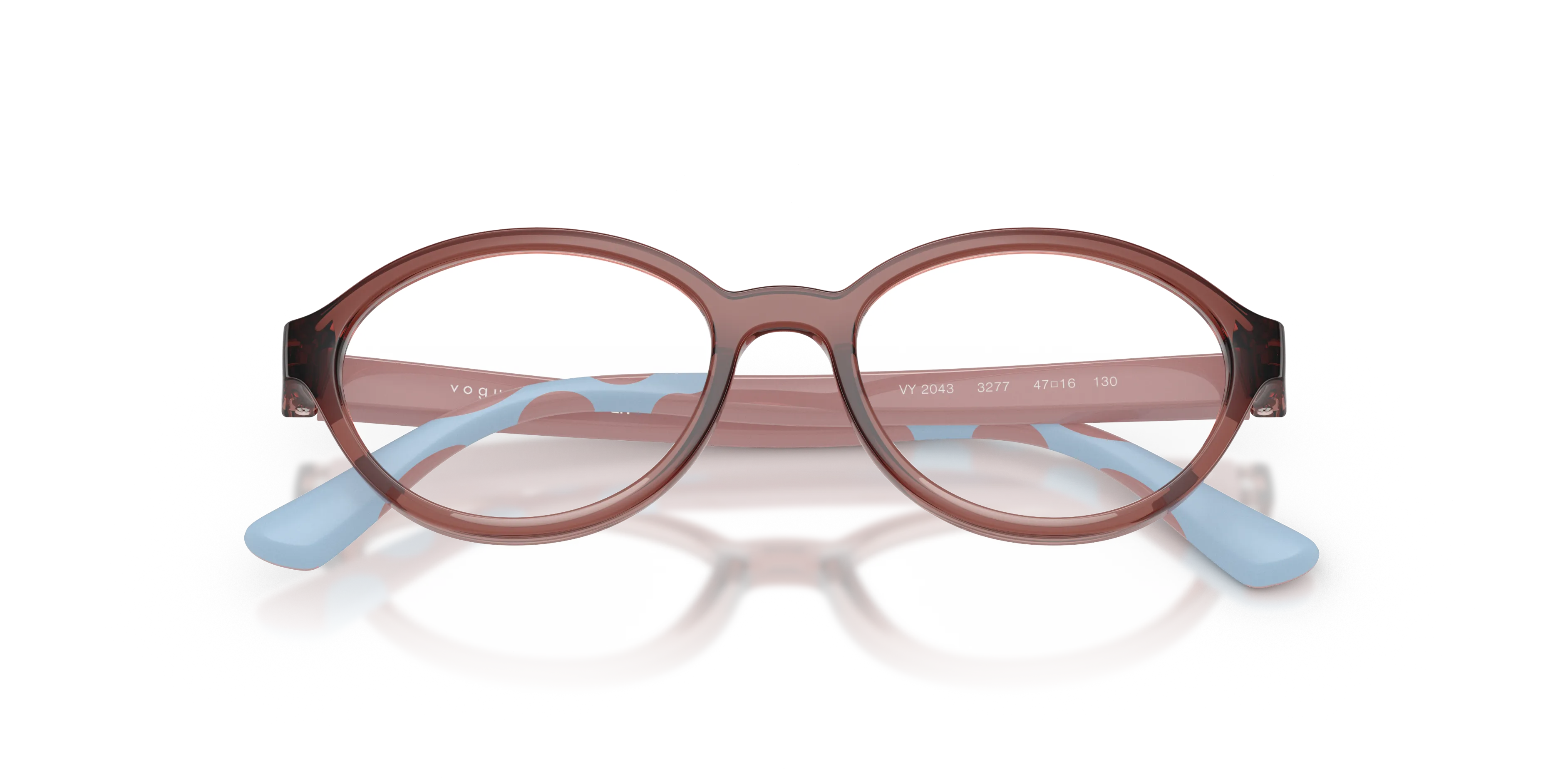 VOGUE EYEWEAR VY2043 3277 Montature da vista Nylon Rosa Trasparente Rotonda Normale - immagine 2