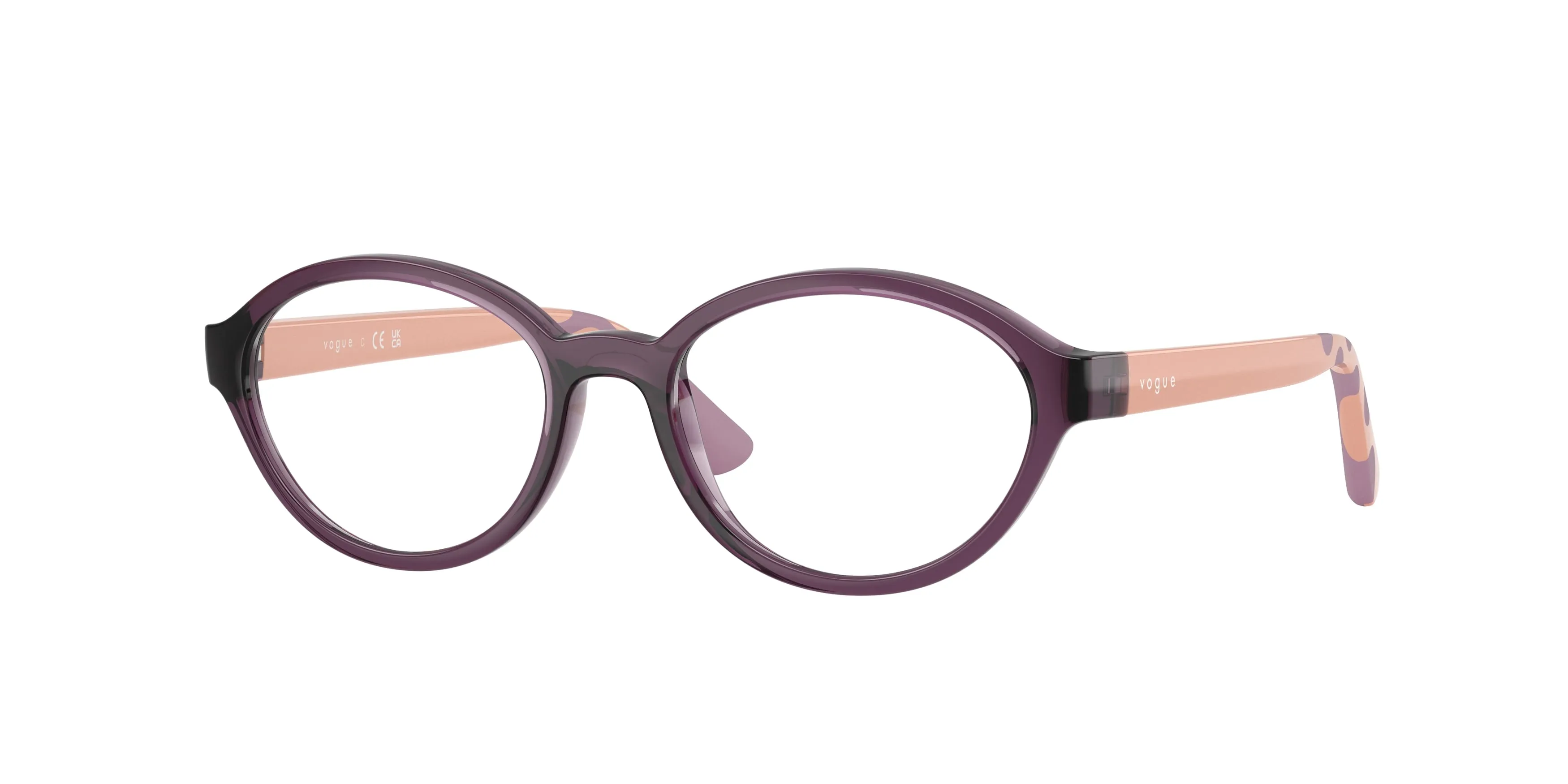 VOGUE EYEWEAR VY2043 3064 Montature da vista Nylon Viola Trasparente Rotonda Normale - immagine 1