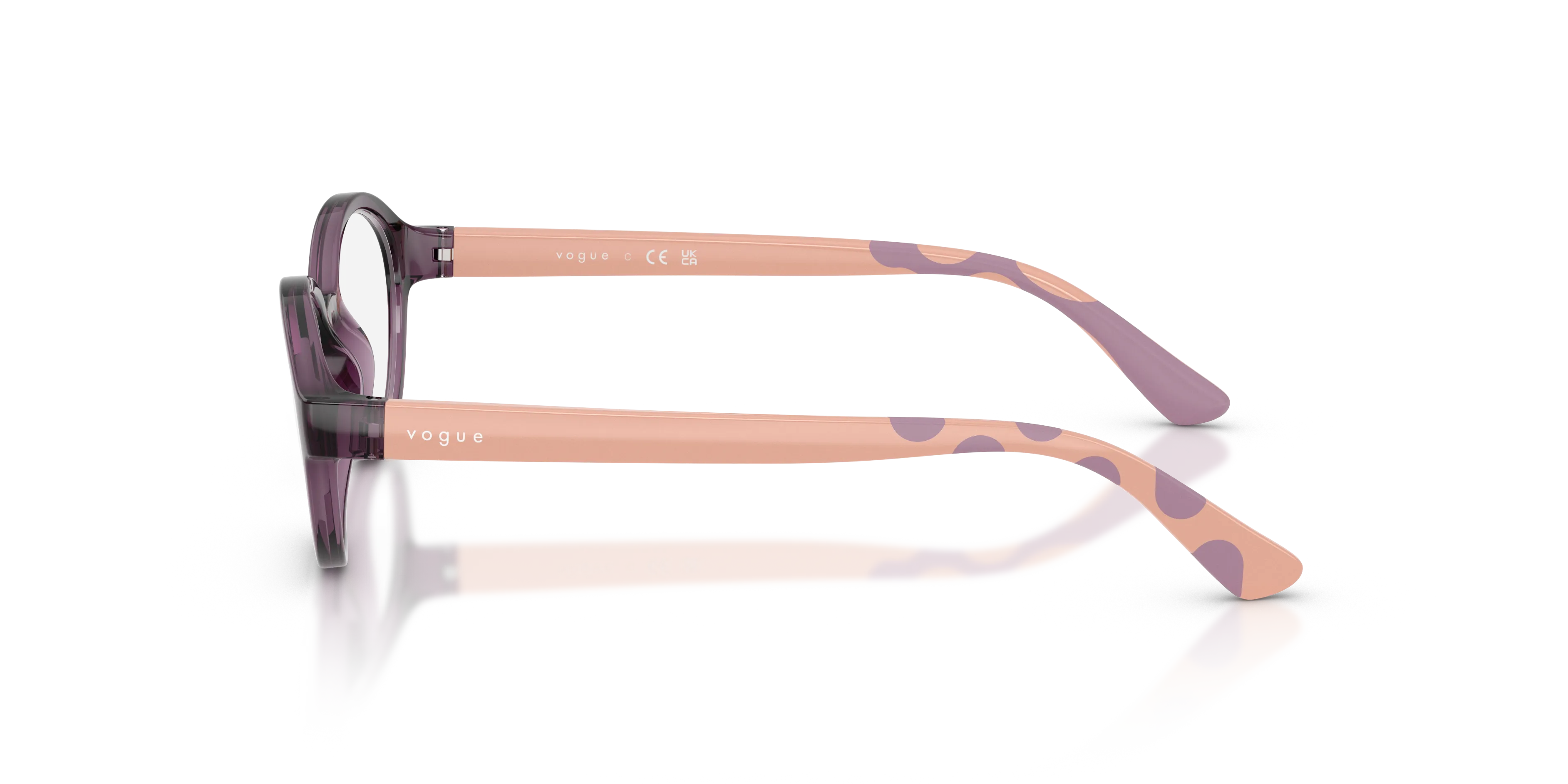 VOGUE EYEWEAR VY2043 3064 Montature da vista Nylon Viola Trasparente Rotonda Normale - immagine 4