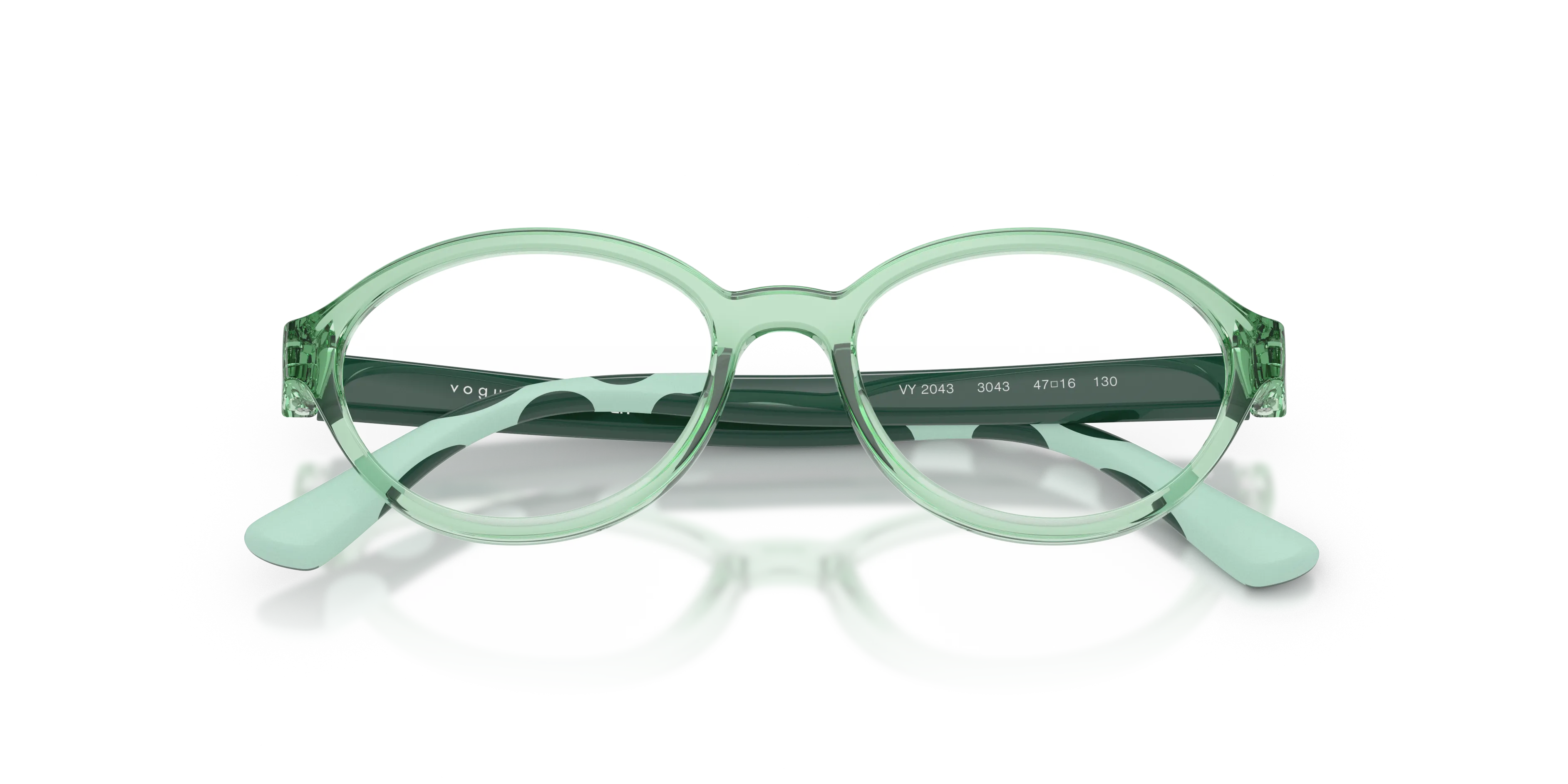 VOGUE EYEWEAR VY2043 3043 Montature da vista Nylon Verde Trasparente Rotonda Normale - immagine 2