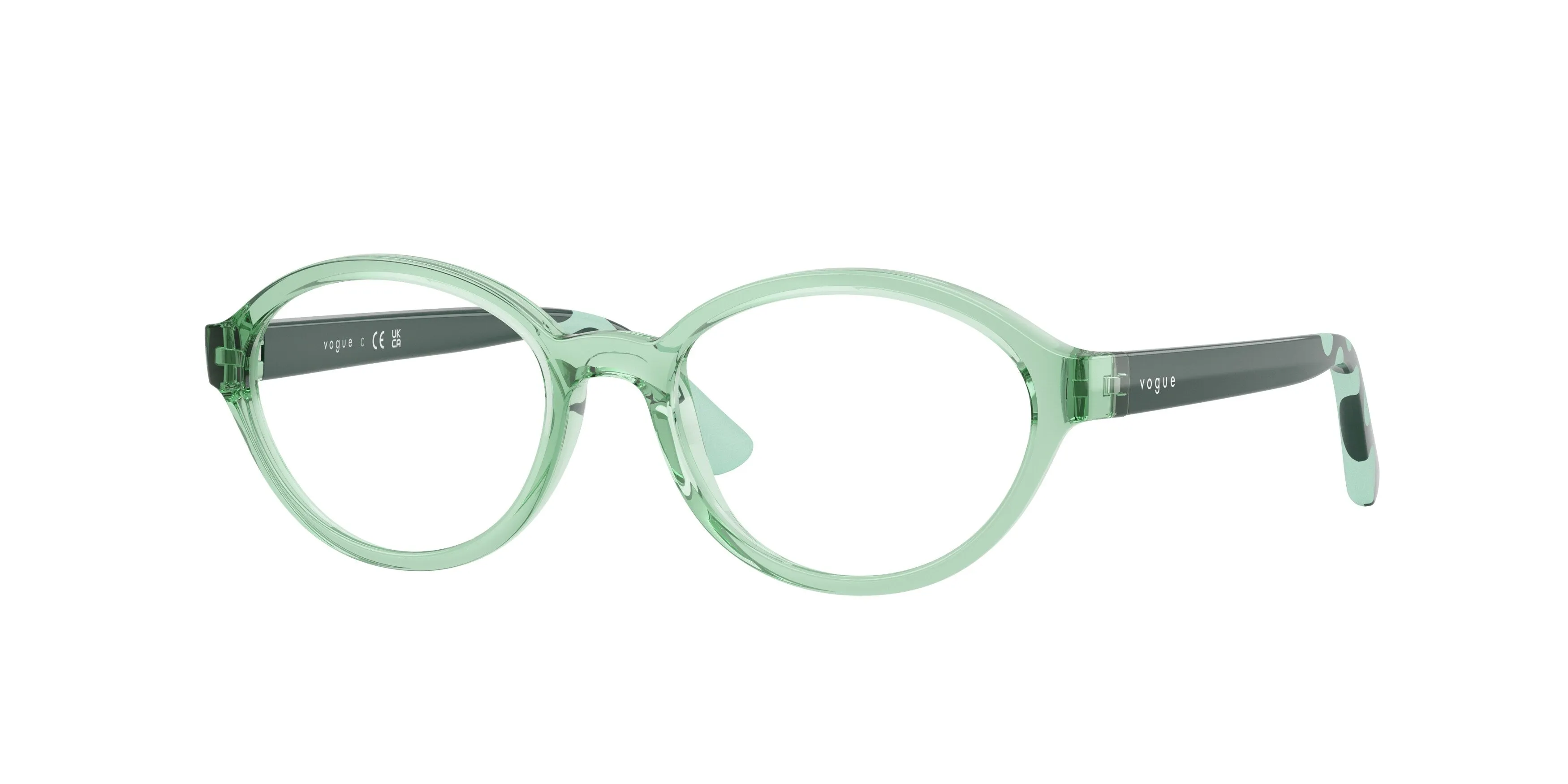VOGUE EYEWEAR VY2043 3043 Montature da vista Nylon Verde Trasparente Rotonda Normale - immagine 1