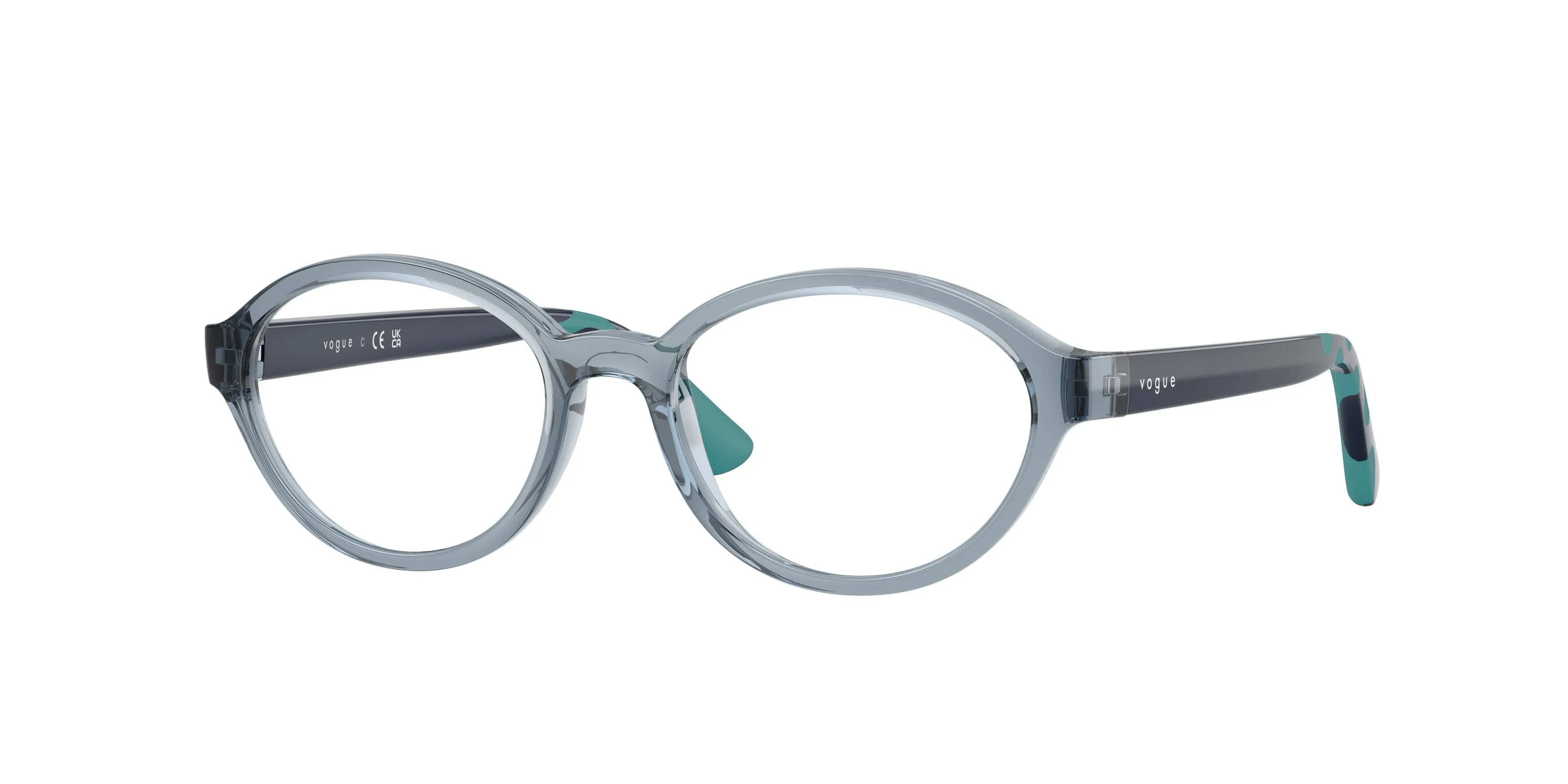 VOGUE EYEWEAR VY2043 2966 Montature da vista Nylon Blu Trasparente Rotonda Normale - immagine 1