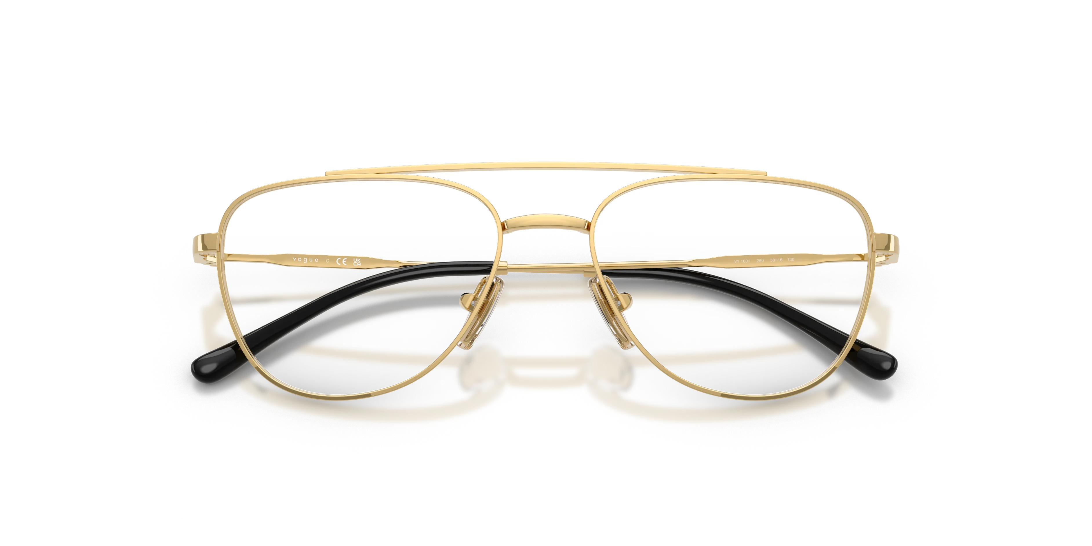 VOGUE EYEWEAR VY1001 280 Montature da vista Metallo Oro Trasparente Pilot Normale - immagine 2