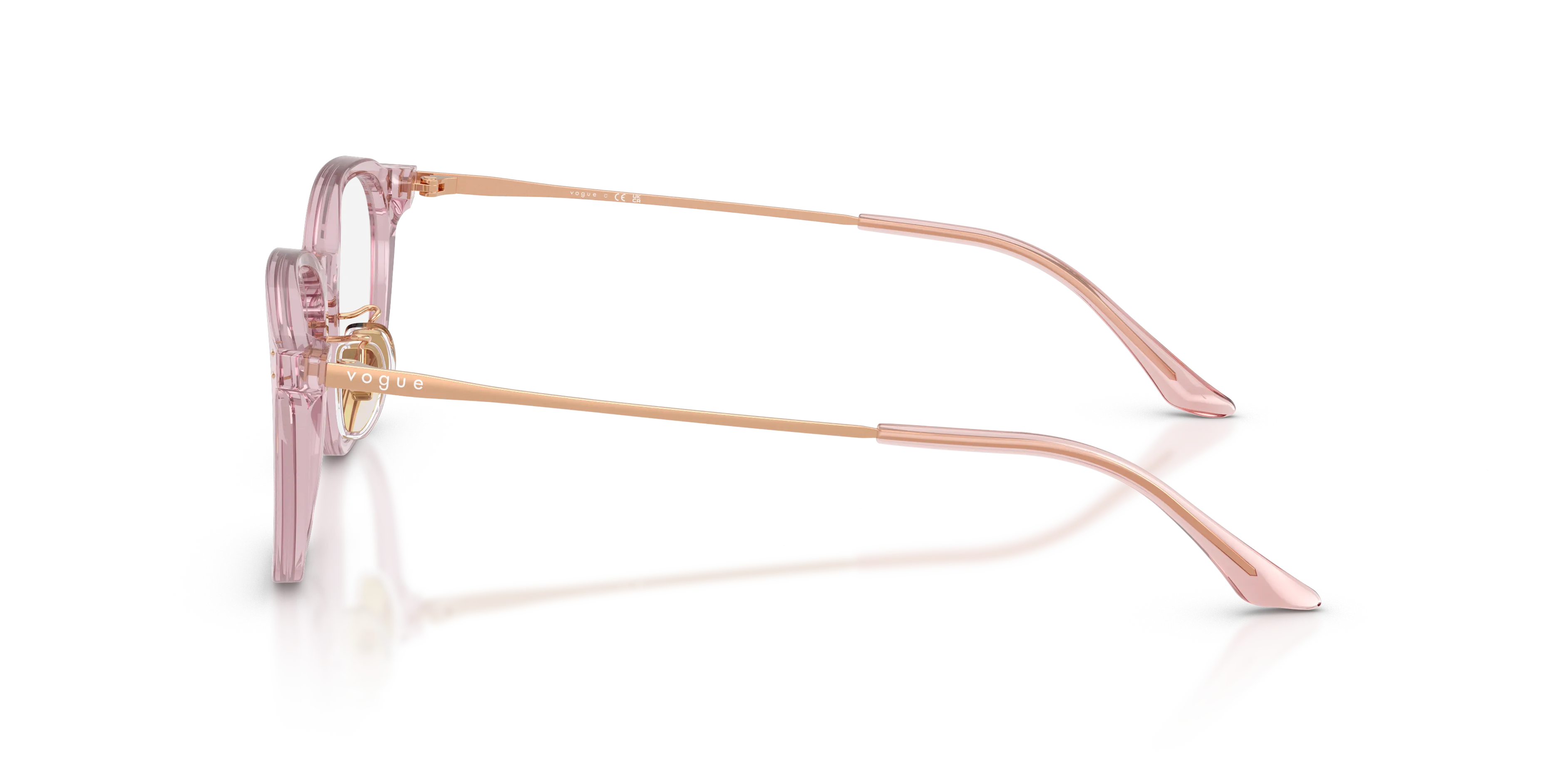 VOGUE EYEWEAR VO5713D 2980 Montature da vista Acetato Viola Trasparente Geometrica Normale - immagine 4