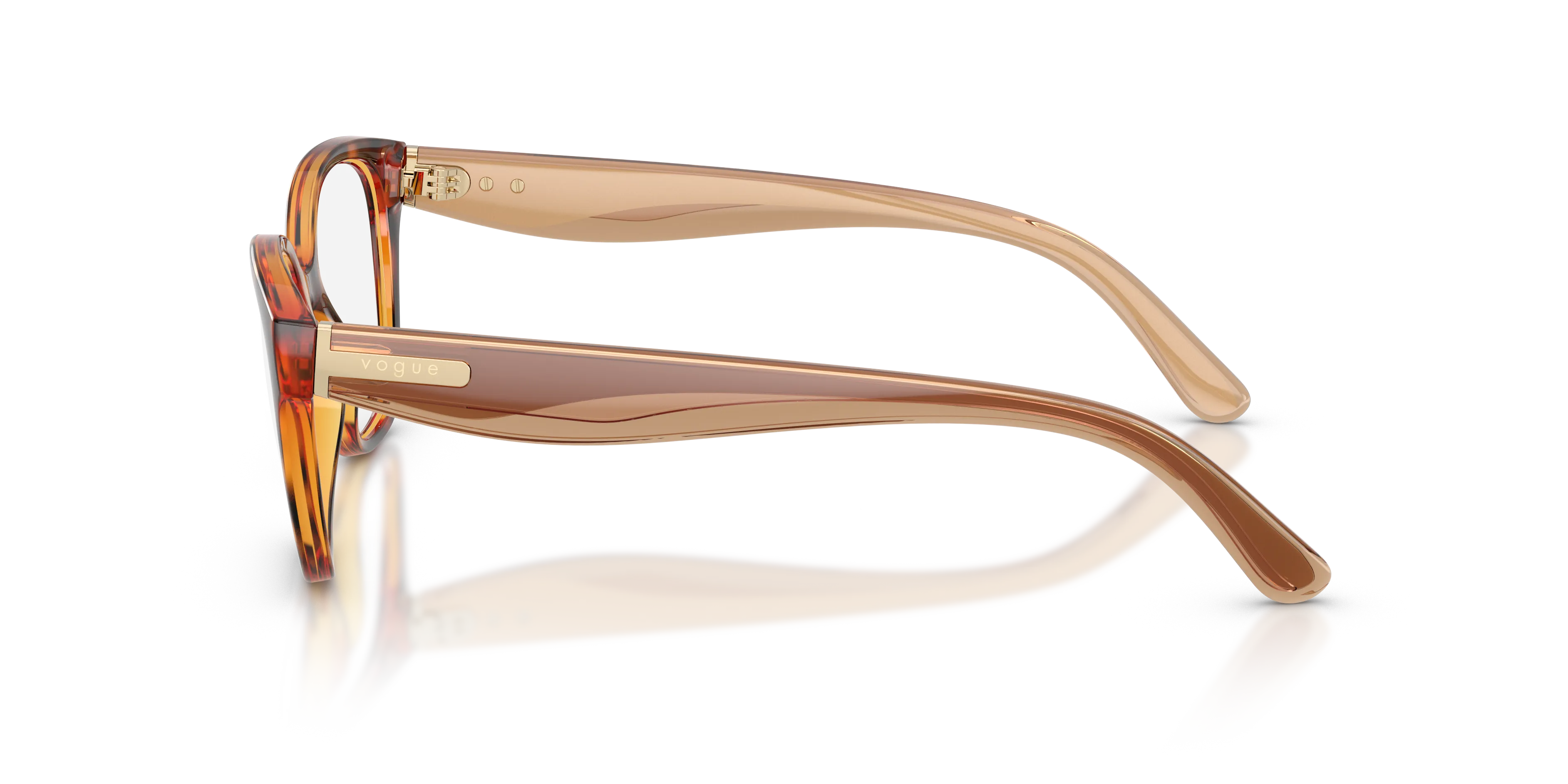 VOGUE EYEWEAR VO5712 W656 Montature da vista Nylon Marrone Trasparente Pantos Normale - immagine 4