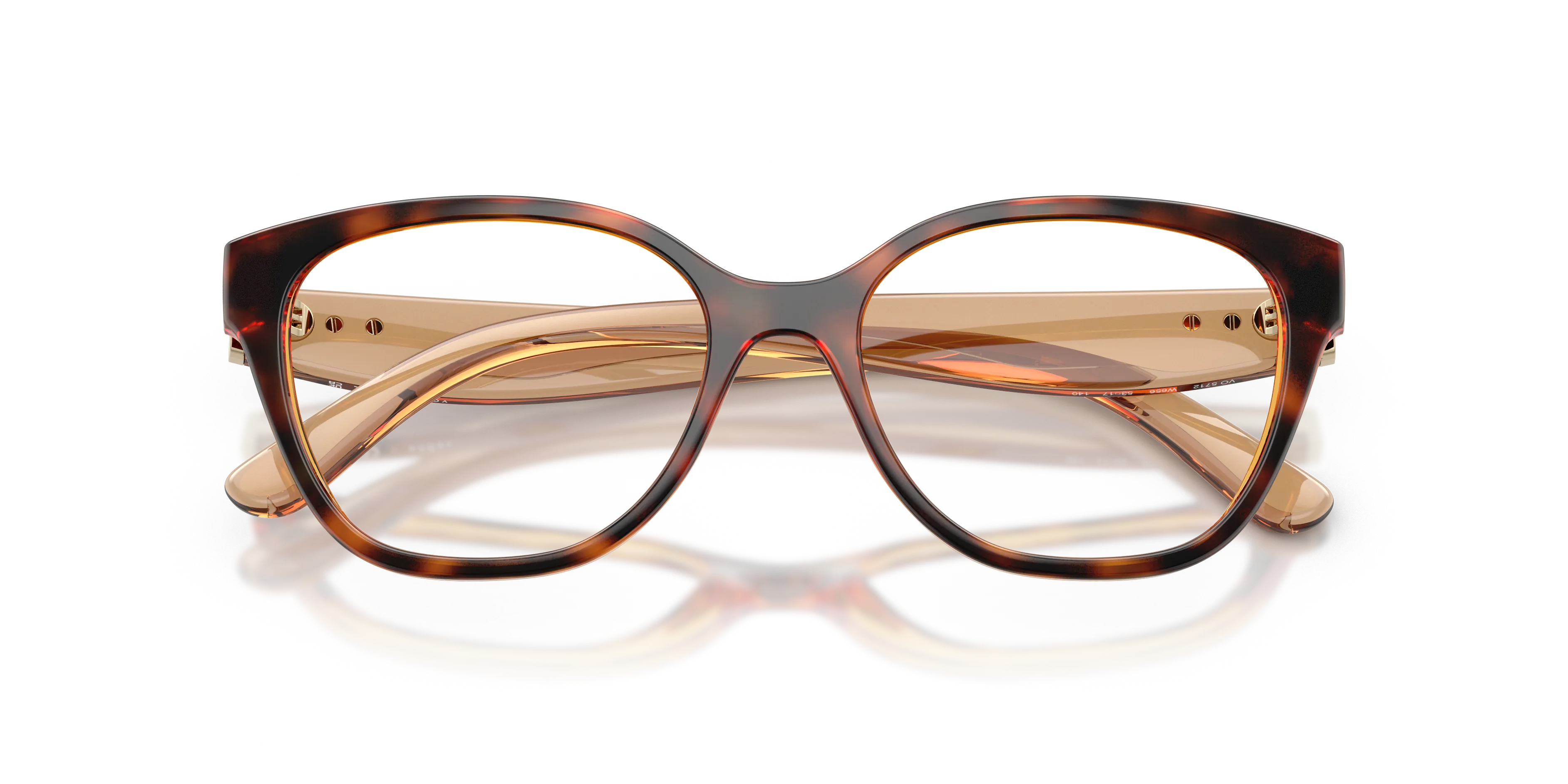 VOGUE EYEWEAR VO5712 W656 Montature da vista Nylon Marrone Trasparente Pantos Normale - immagine 2