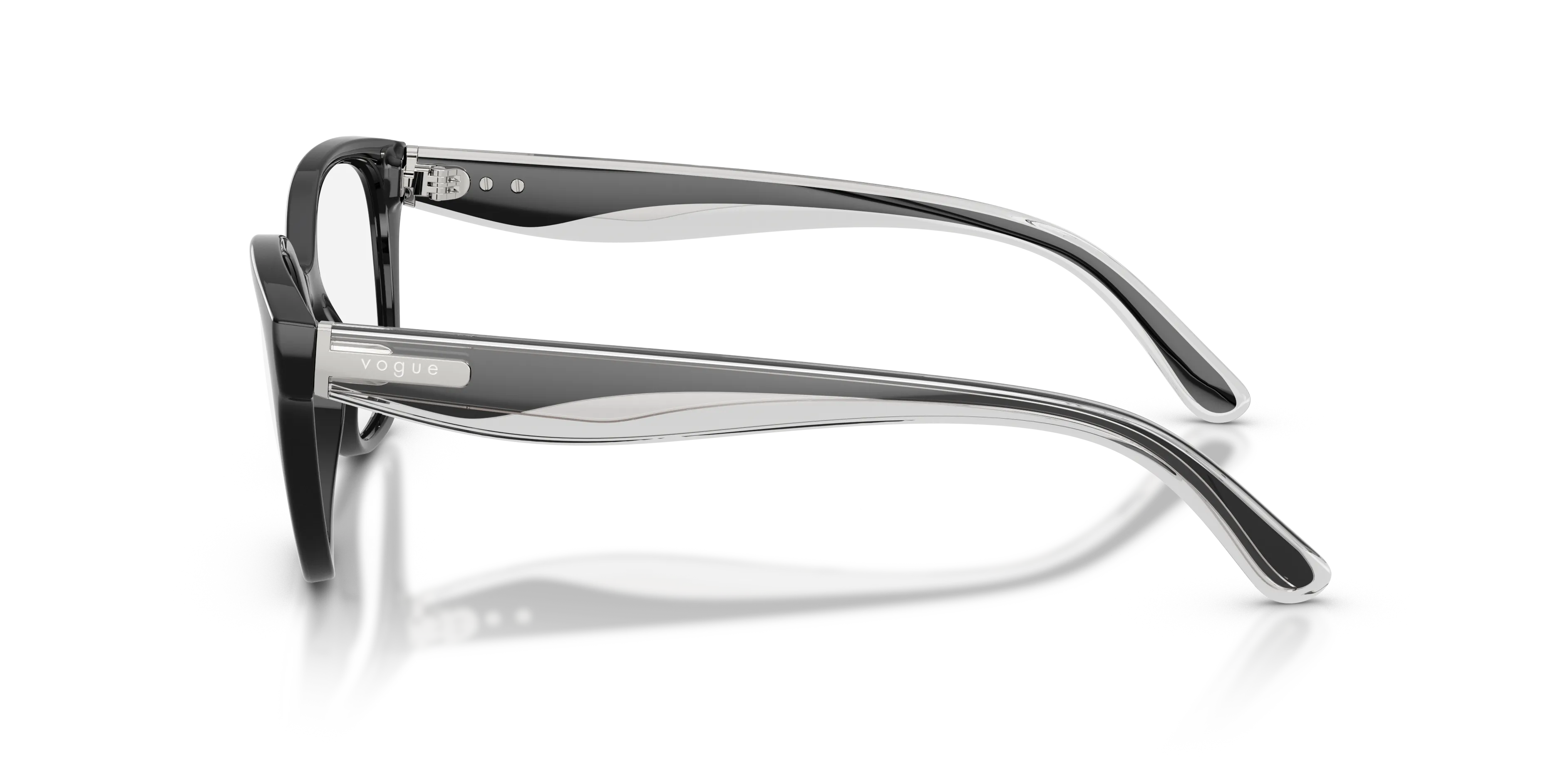 VOGUE EYEWEAR VO5712 W44 Montature da vista Nylon Nero Trasparente Pantos Normale - immagine 4