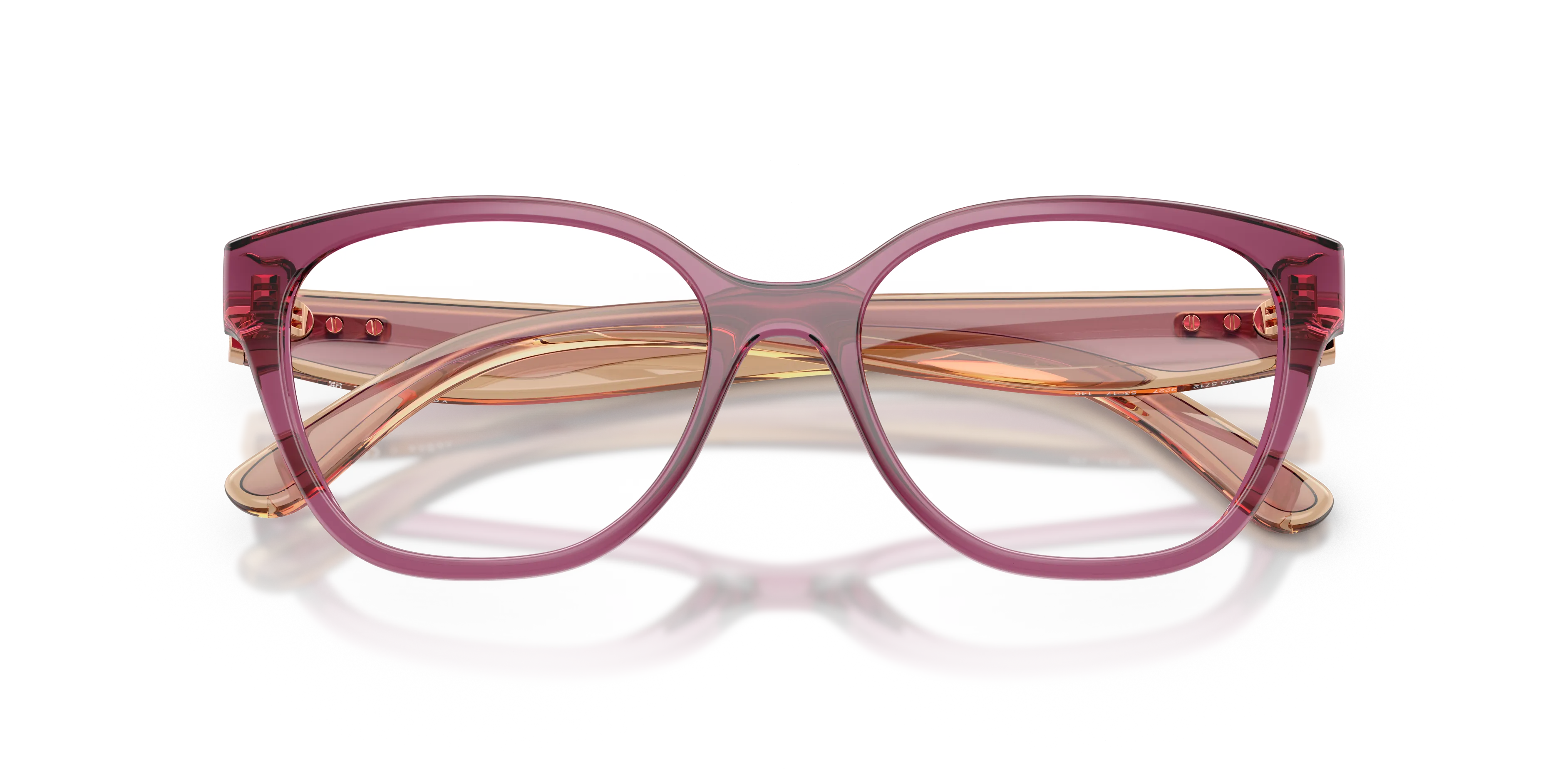 VOGUE EYEWEAR VO5712 3227 Montature da vista Nylon Viola Trasparente Pantos Normale - immagine 2