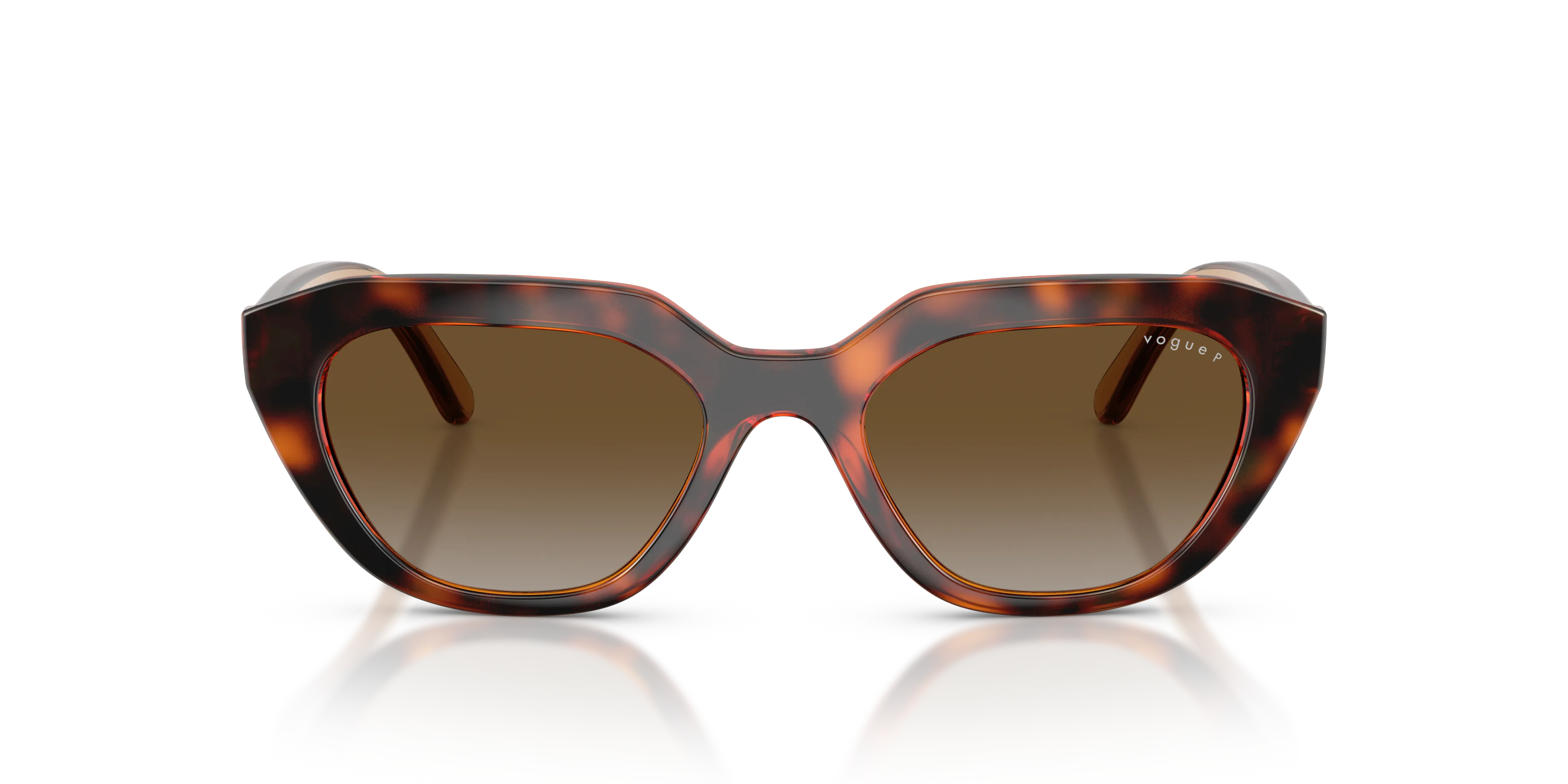 VOGUE EYEWEAR VO5711S W656T5 Occhiali da sole Nylon Marrone Marrone Geometrica Polarizzata Sfumato - immagine 3