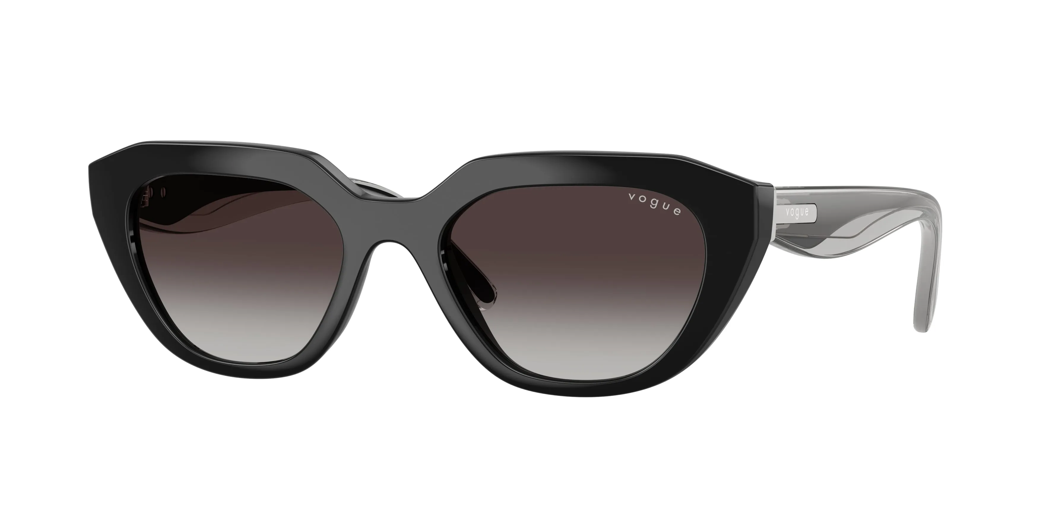 VOGUE EYEWEAR VO5711S W44/8G Occhiali da sole Nylon Nero Grigio Geometrica Normale Sfumato - immagine 1