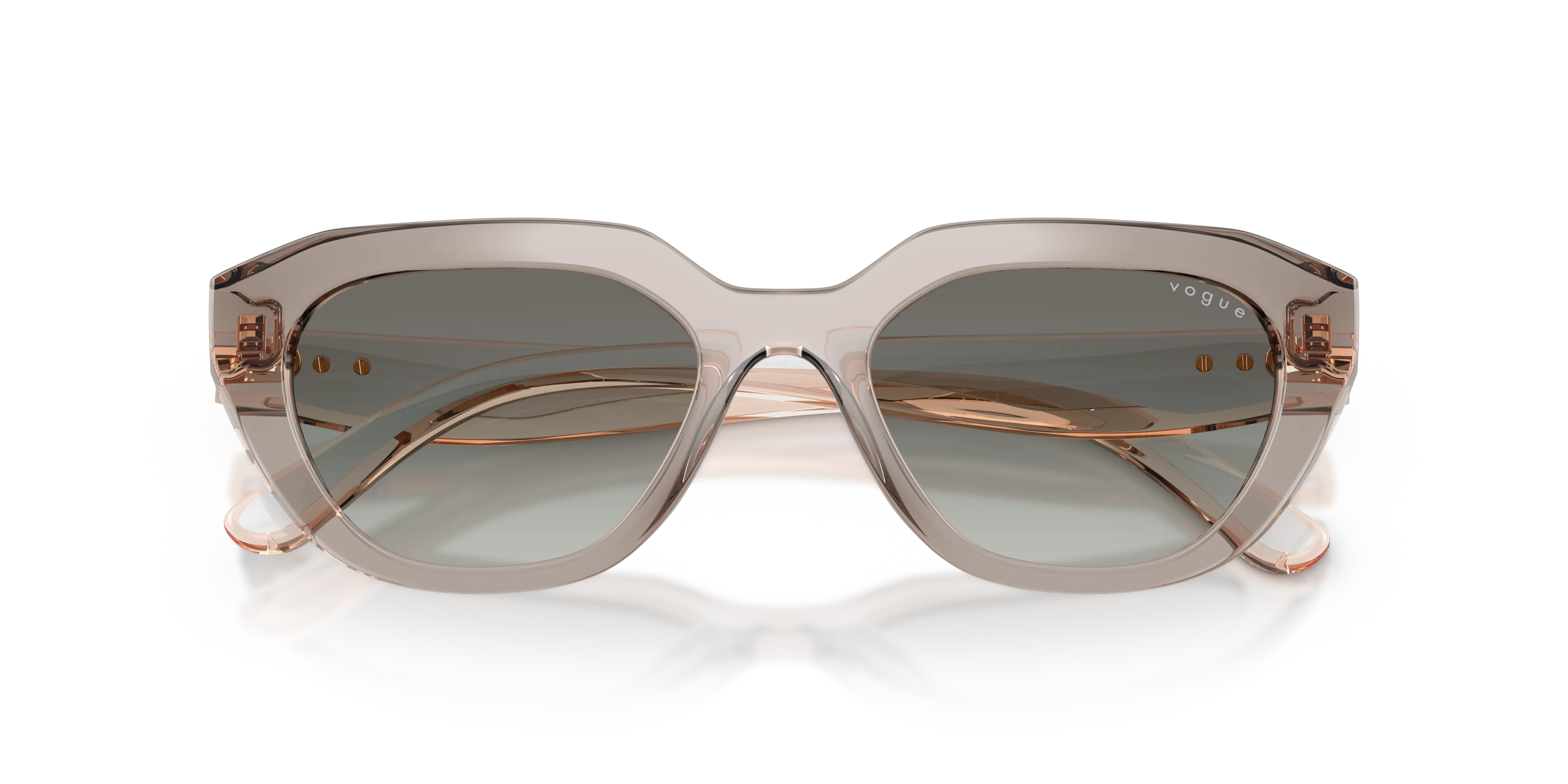 VOGUE EYEWEAR VO5711S 330111 Occhiali da sole Nylon Grigio Grigio Geometrica Normale Sfumato - immagine 2