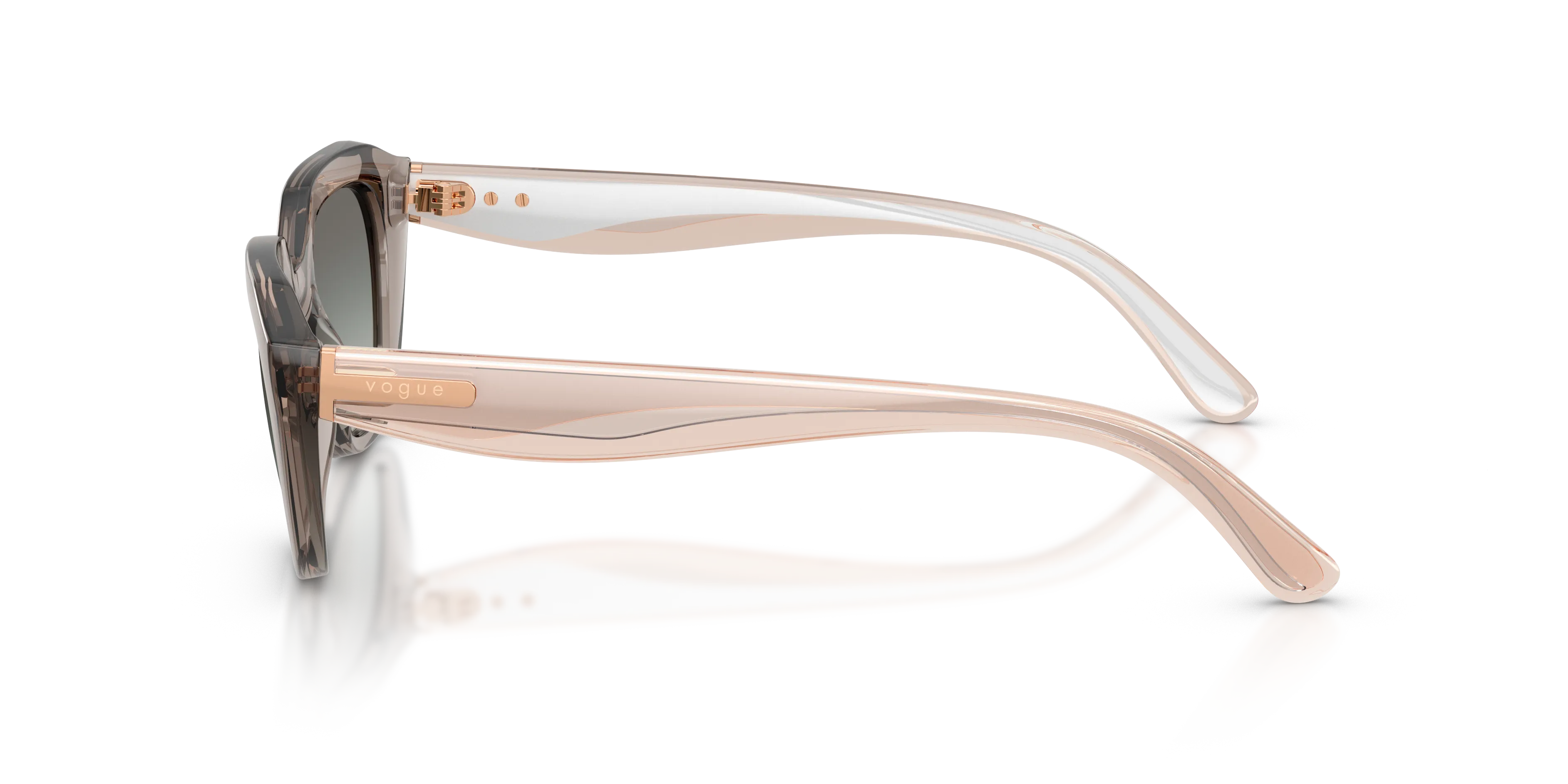 VOGUE EYEWEAR VO5711S 330111 Occhiali da sole Nylon Grigio Grigio Geometrica Normale Sfumato - immagine 4