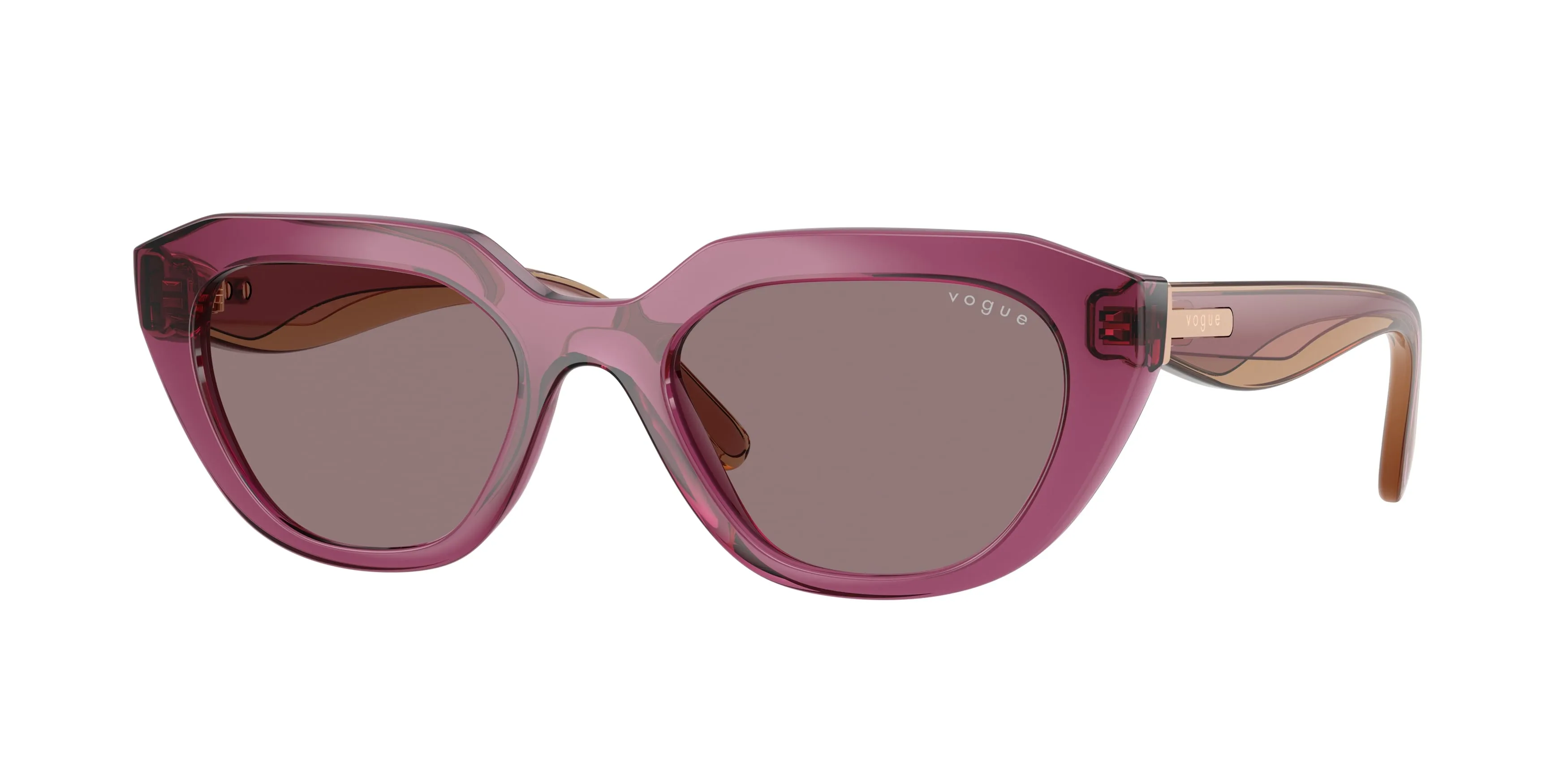 VOGUE EYEWEAR VO5711S 32277N Occhiali da sole Nylon Viola Viola Geometrica Normale - immagine 1
