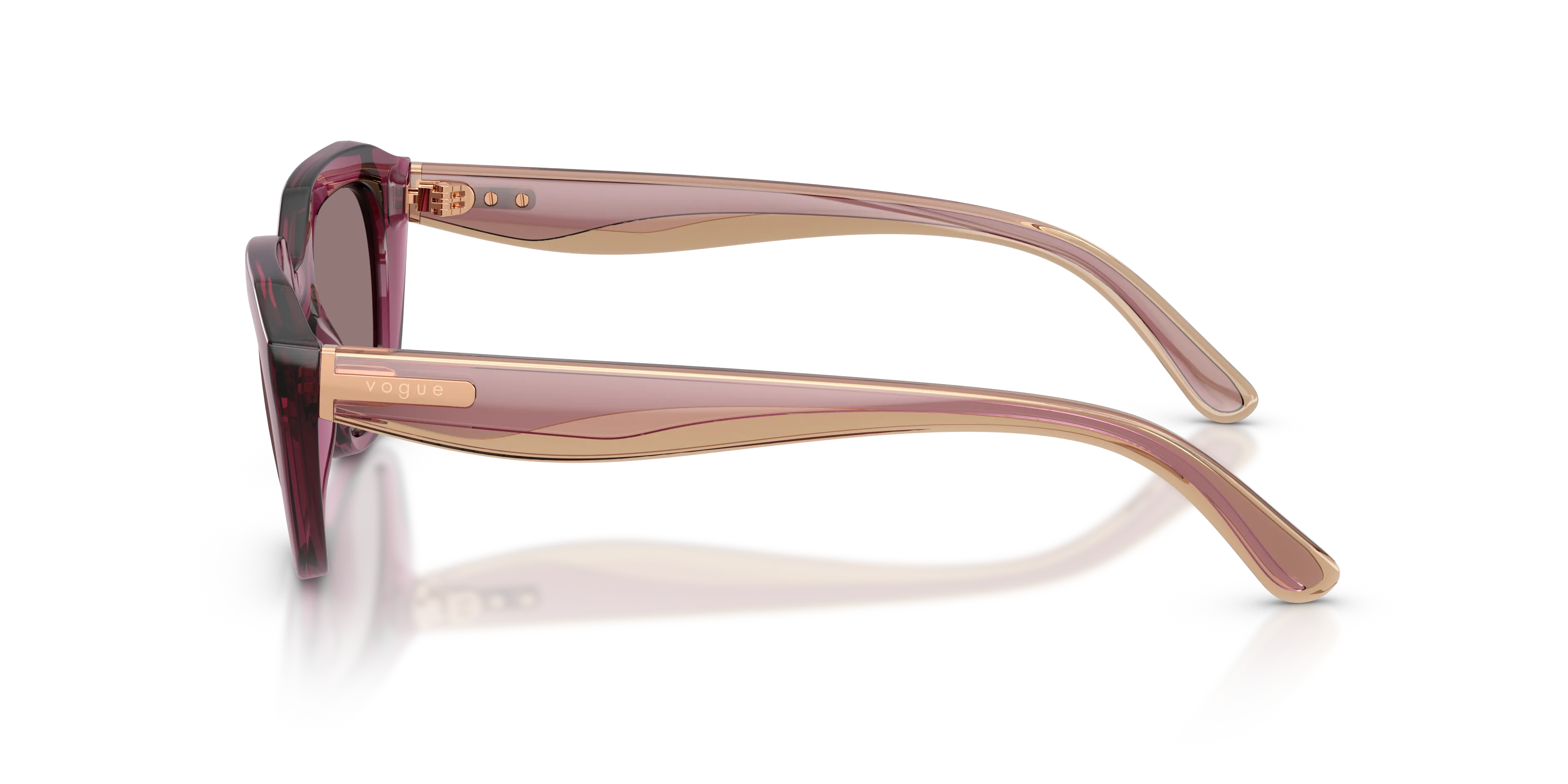 VOGUE EYEWEAR VO5711S 32277N Occhiali da sole Nylon Viola Viola Geometrica Normale - immagine 4