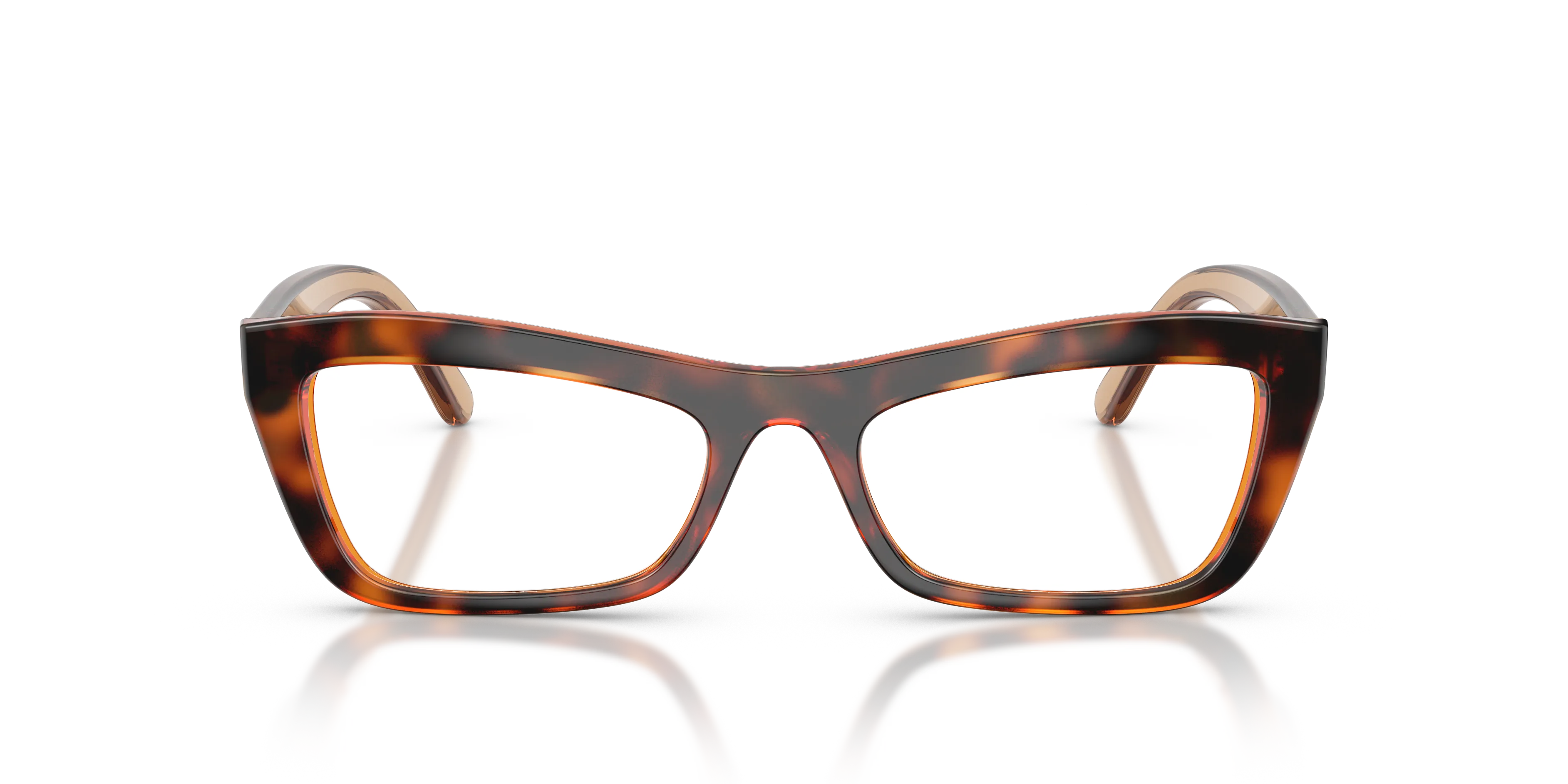 VOGUE EYEWEAR VO5710 W656 Montature da vista Nylon Marrone Trasparente Cat Eye Normale - immagine 2