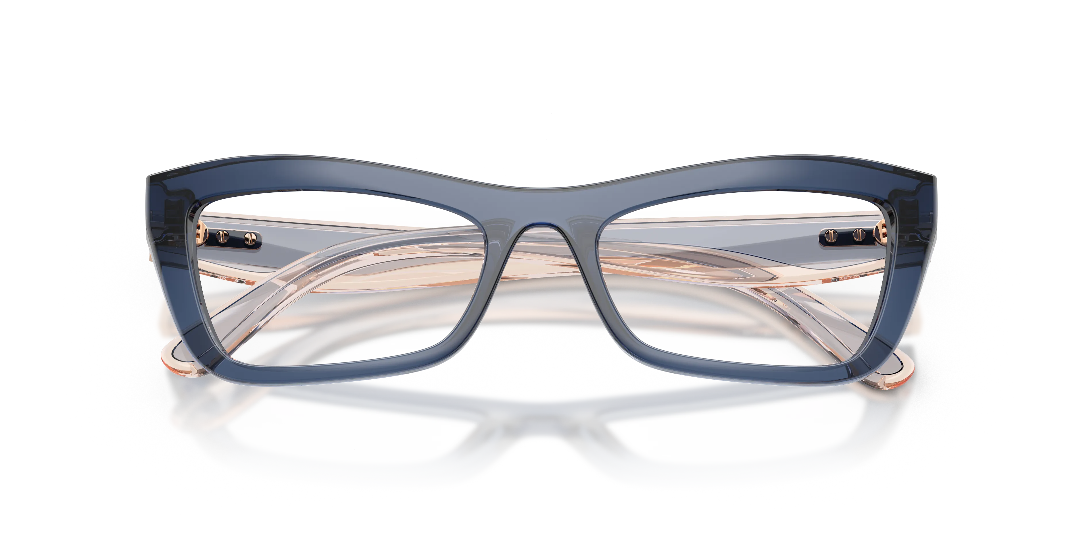 VOGUE EYEWEAR VO5710 3302 Montature da vista Nylon Blu Trasparente Cat Eye Normale - immagine 2