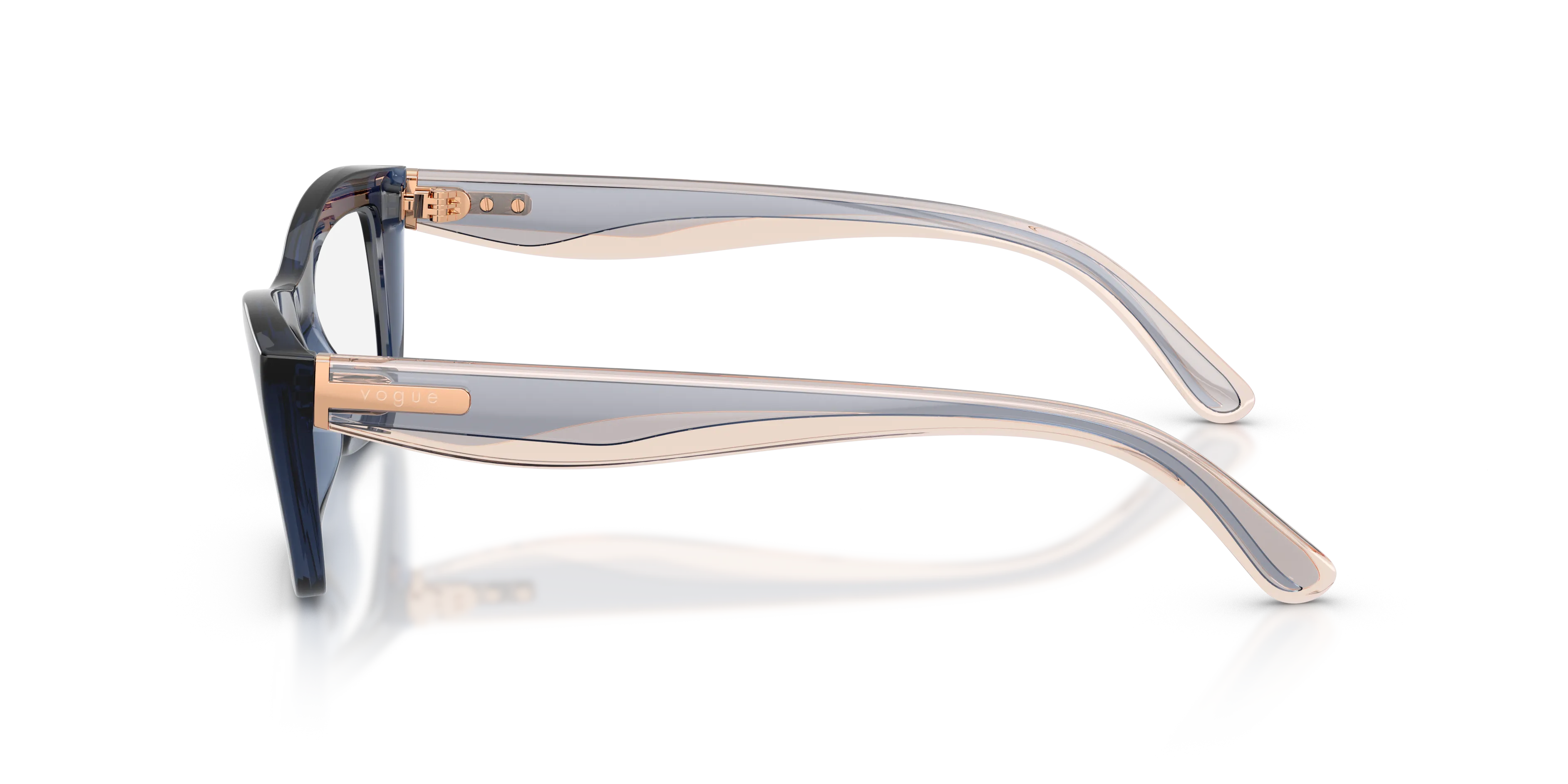 VOGUE EYEWEAR VO5710 3302 Montature da vista Nylon Blu Trasparente Cat Eye Normale - immagine 4