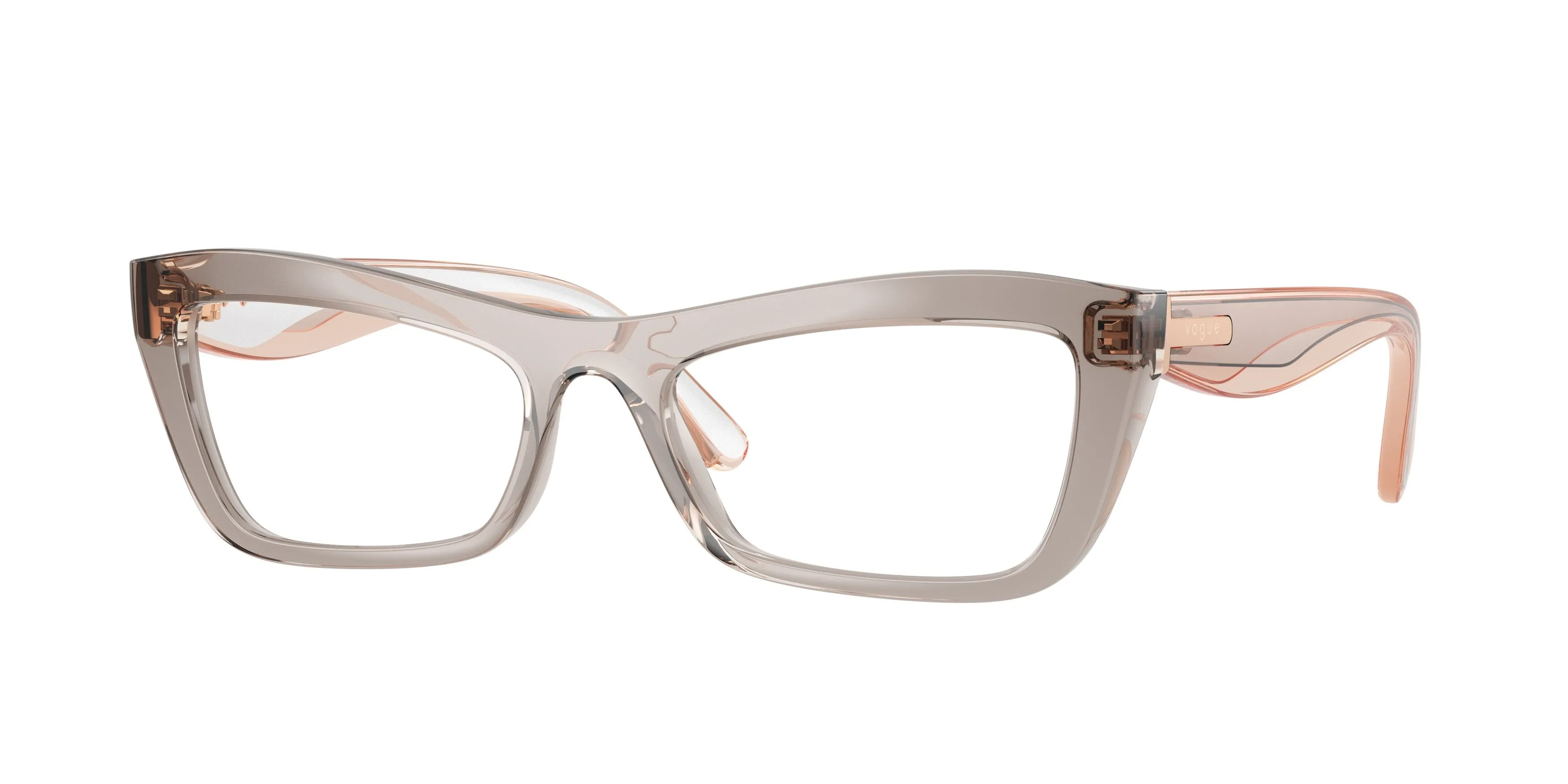 VOGUE EYEWEAR VO5710 3301 Montature da vista Nylon Grigio Trasparente Cat Eye Normale - immagine 1
