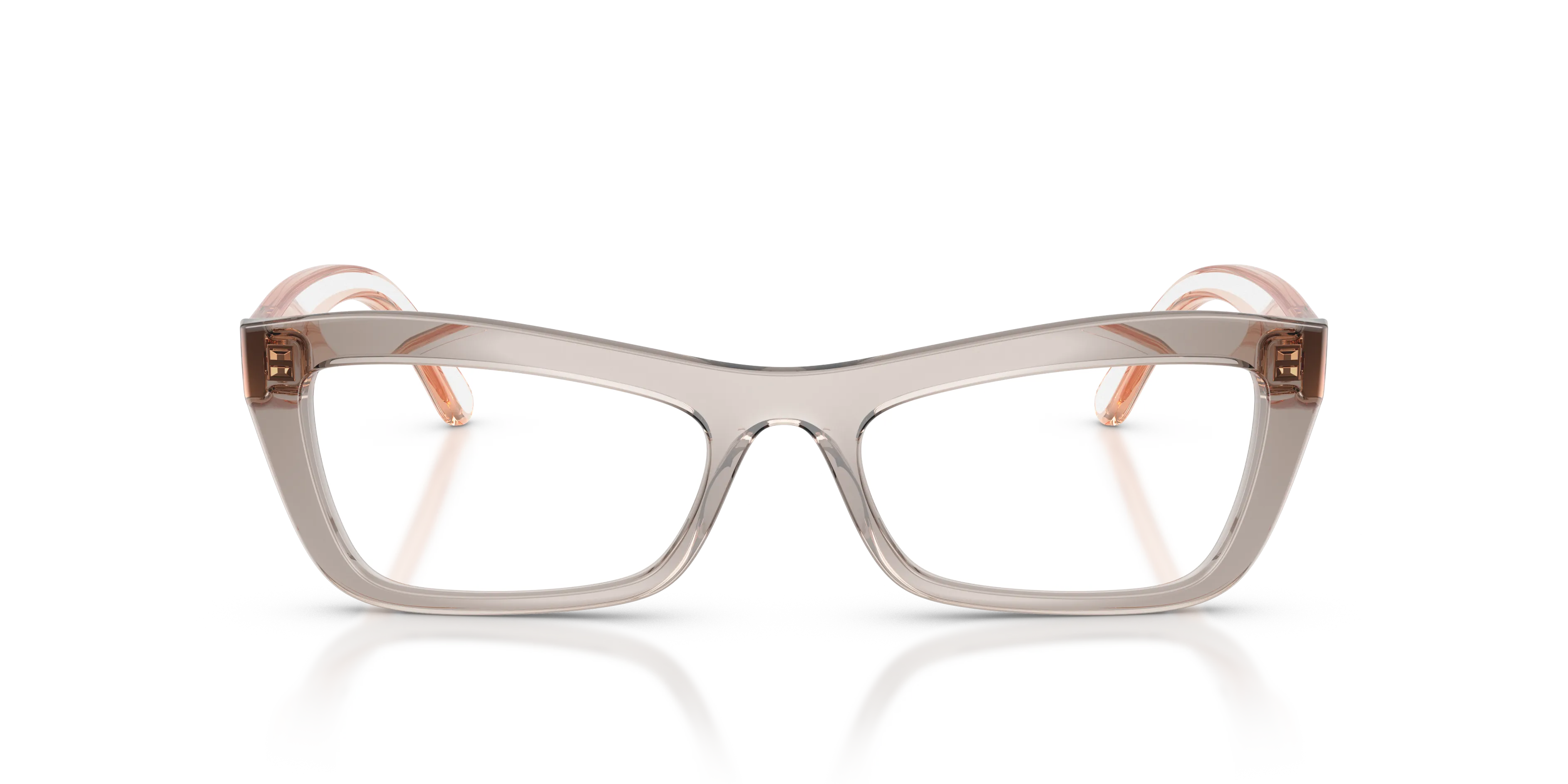 VOGUE EYEWEAR VO5710 3301 Montature da vista Nylon Grigio Trasparente Cat Eye Normale - immagine 3