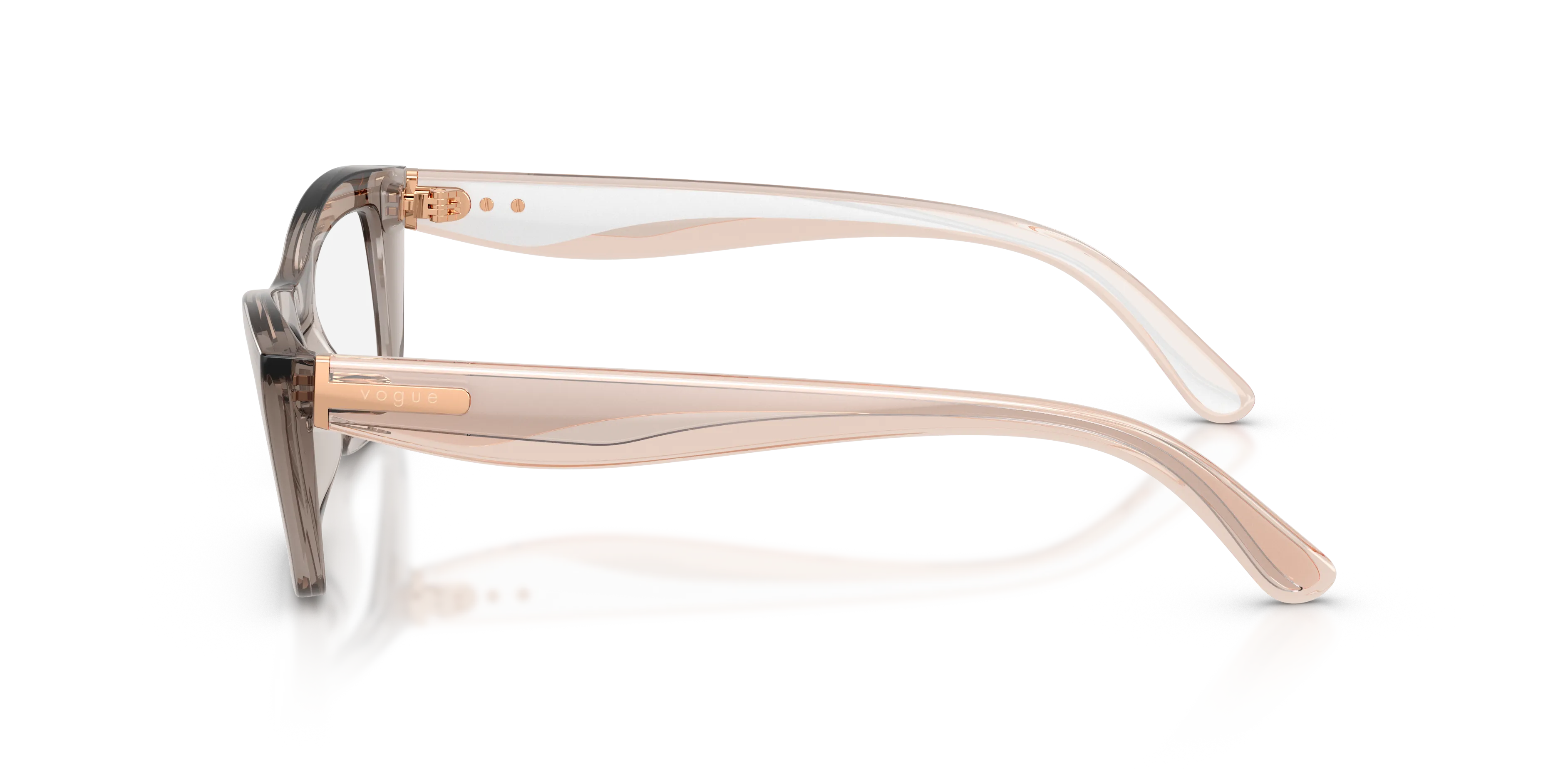 VOGUE EYEWEAR VO5710 3301 Montature da vista Nylon Grigio Trasparente Cat Eye Normale - immagine 4